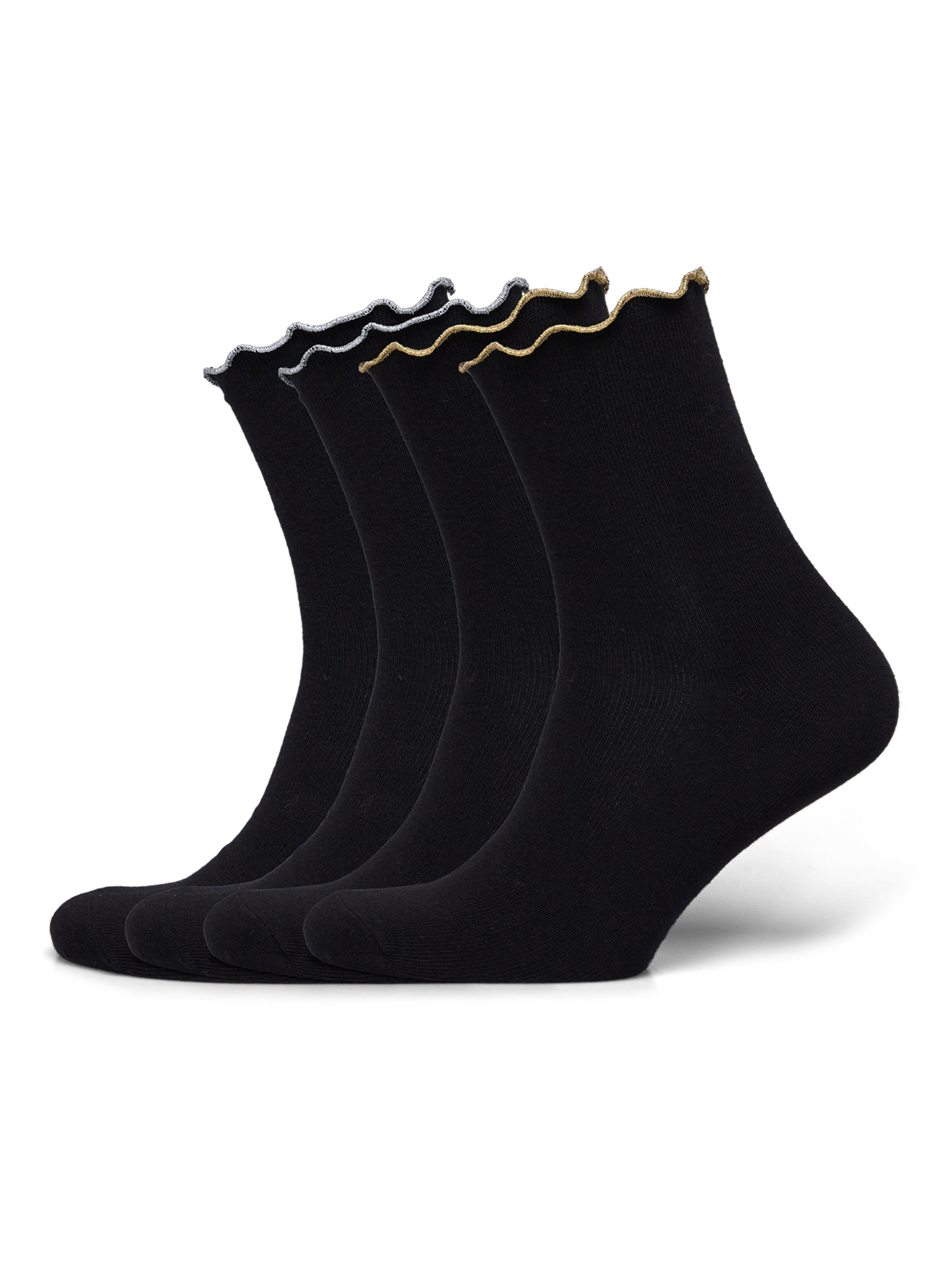 RHAtlanta Socks - 4-pack Socks Rosemunde Woman 36/38 black w/silver black w/gold