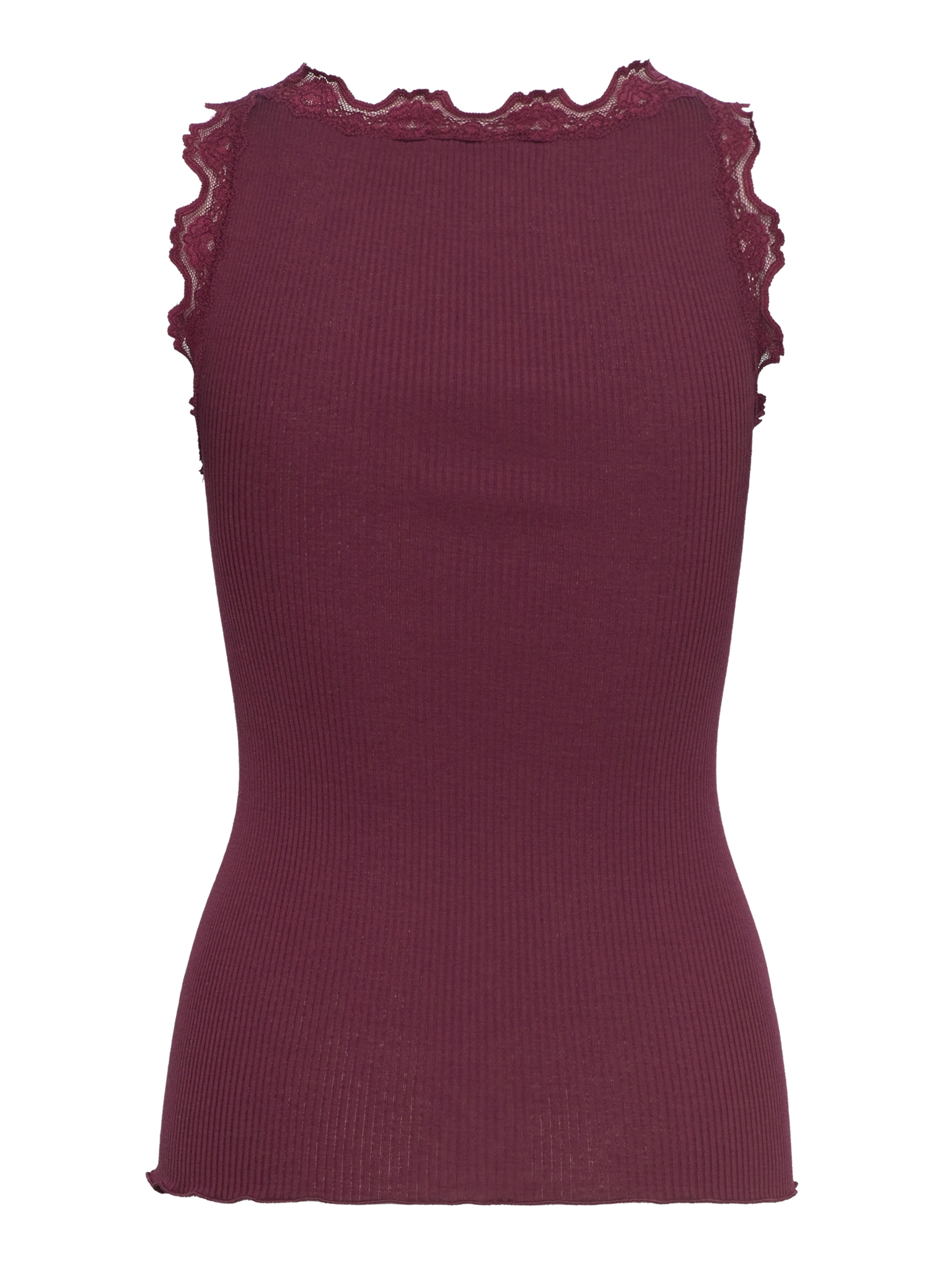 RWBabette Silk SL U-neck Long Lace Top TOP Rosemunde Woman