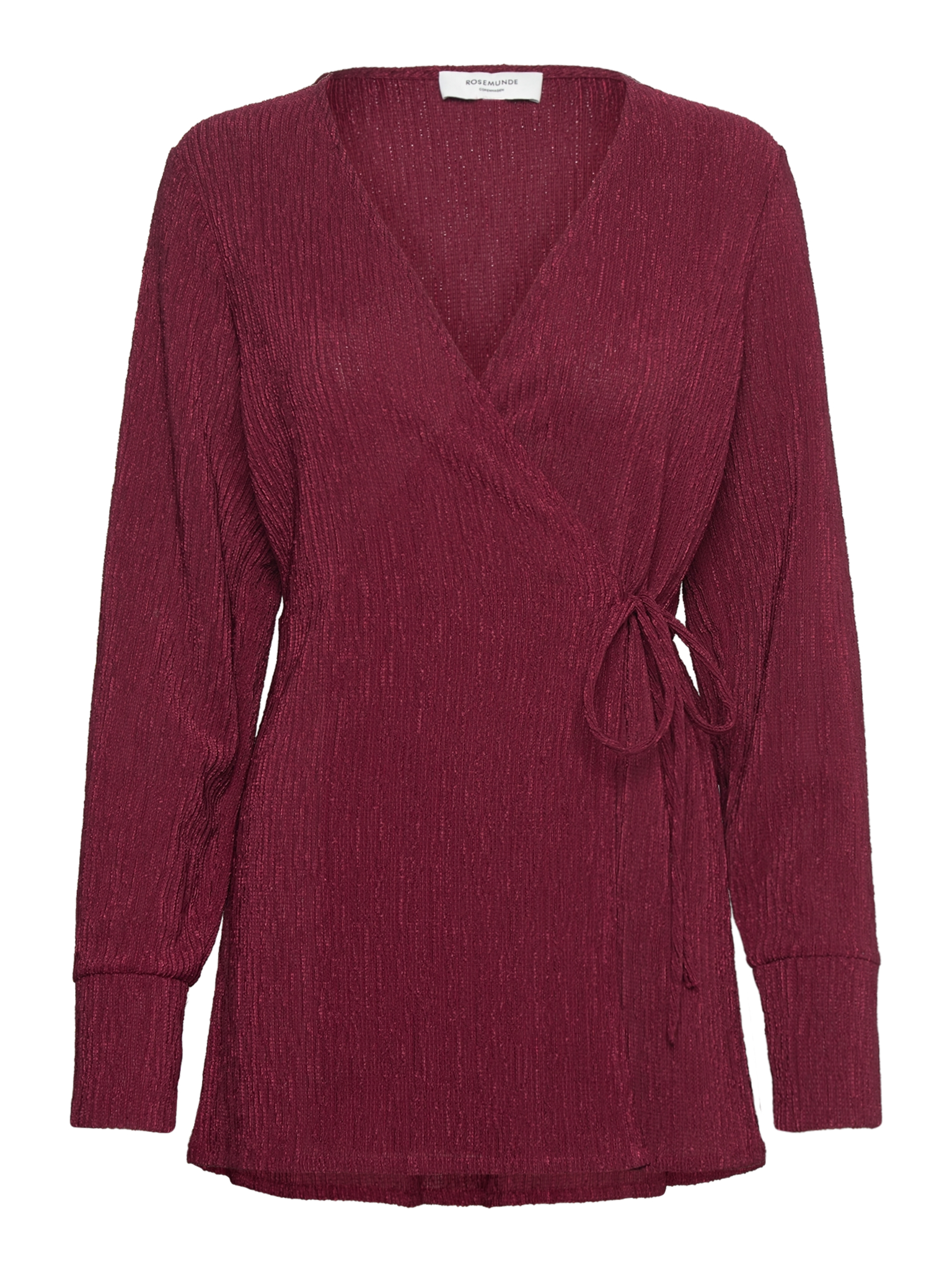 RWBorneo LS Wrap Blouse BLOUSE Rosemunde Woman XS tawny port