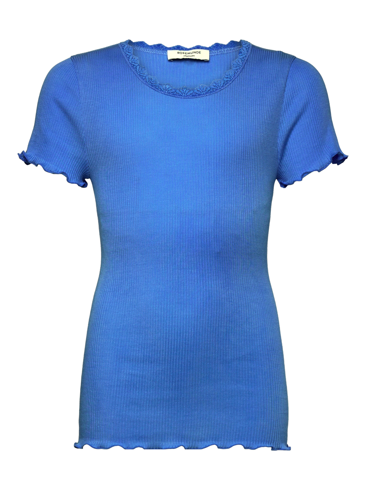 RKBalta SS Regular Lace T-shirt T-shirt Rosemunde Woman 128 french blue