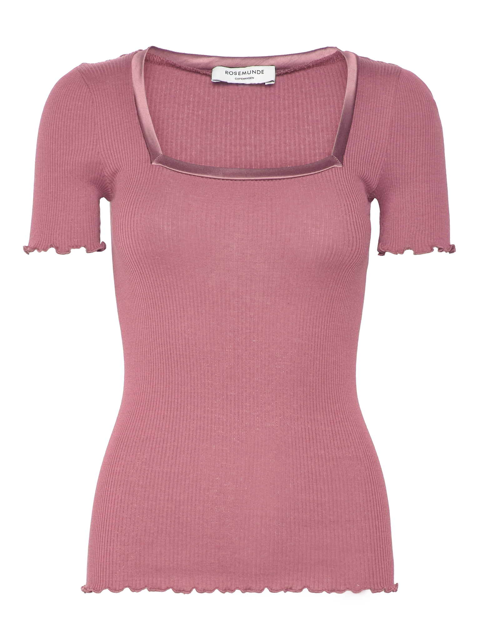 RWBeatha Silk SS Satin Tape T-shirt T-SHIRT SS Rosemunde Woman M nostalgia rose