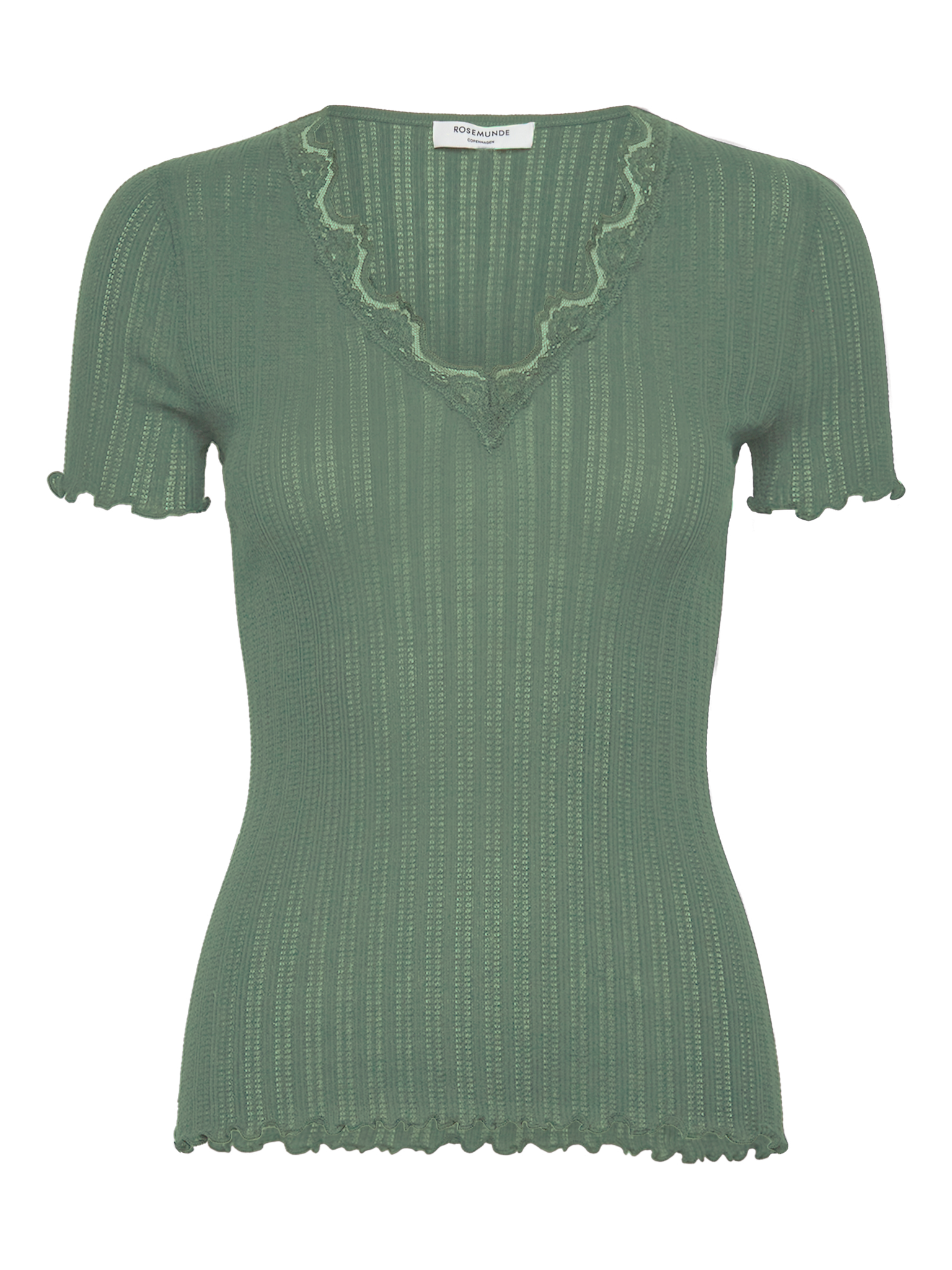 RWBobbie Modal SS V-Neck T-shirt T-SHIRT SS Rosemunde Woman M laurel wreath