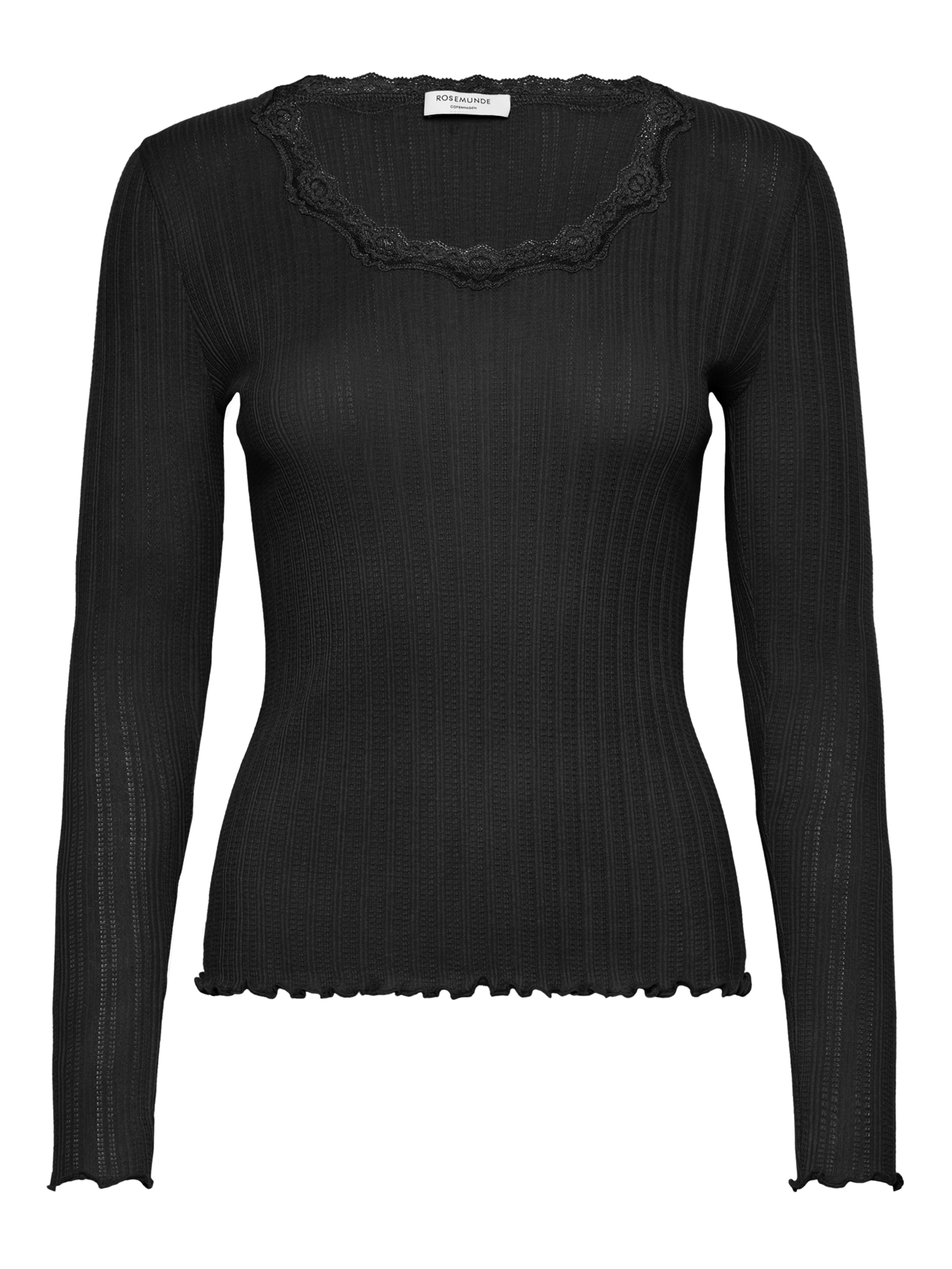 RWBobbie Modal LS O-neck T-shirt T-SHIRT LS Rosemunde Woman S black