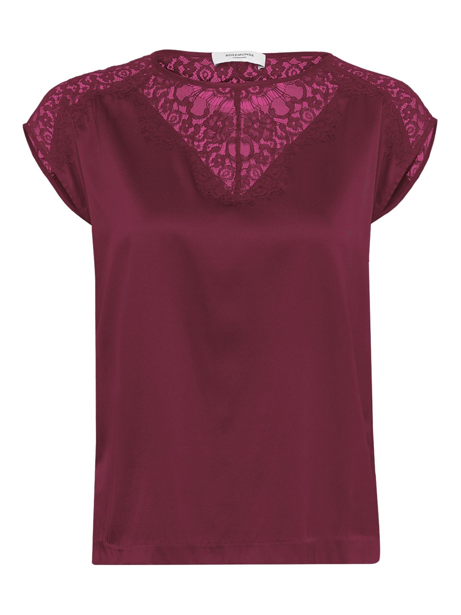 RWJade Silk SL Lace Top TOP Rosemunde Woman 38 tawny port