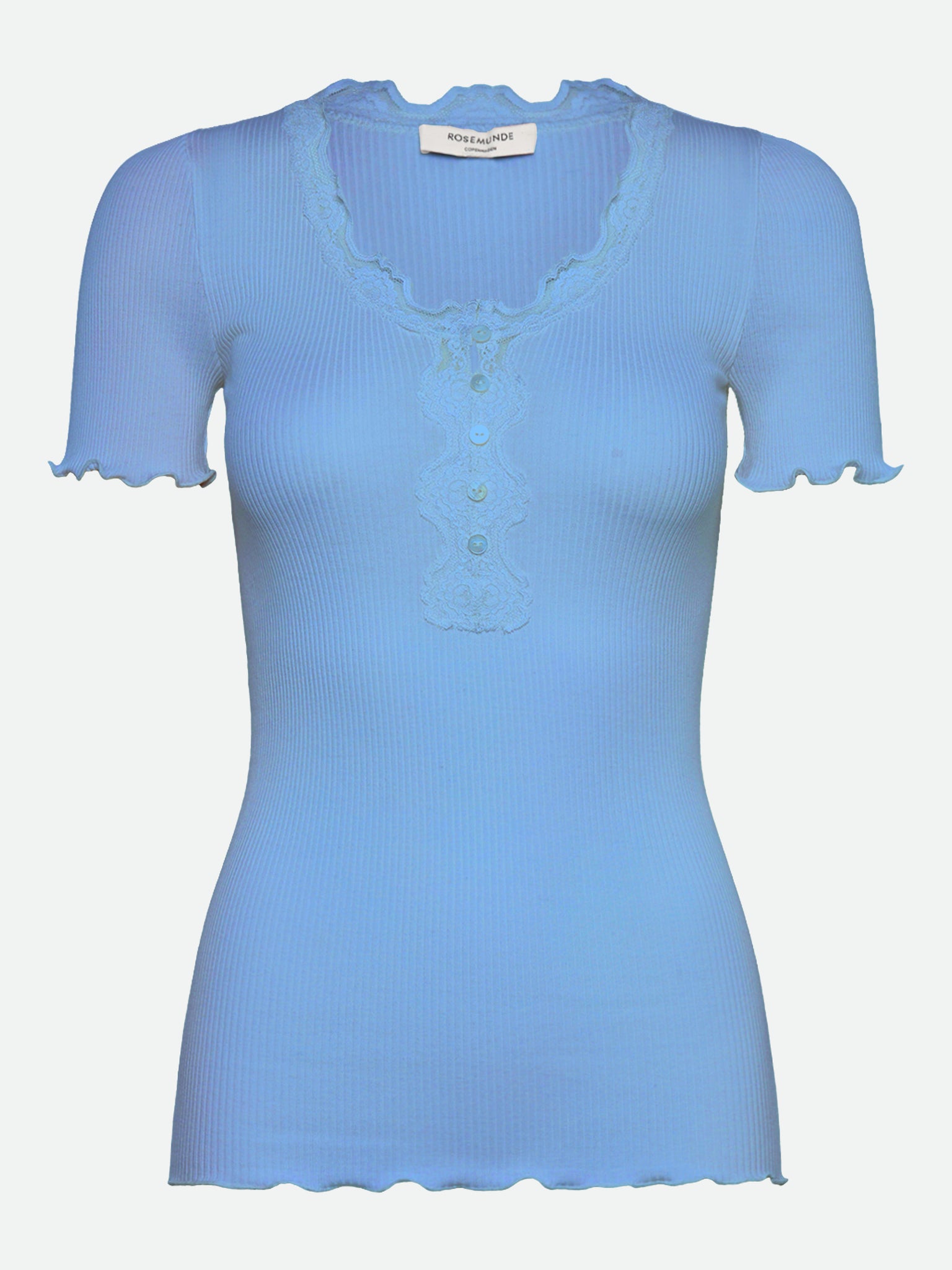 RWBeatha SS Regular W button T-shirt T-shirt Rosemunde Woman XS little boy blue