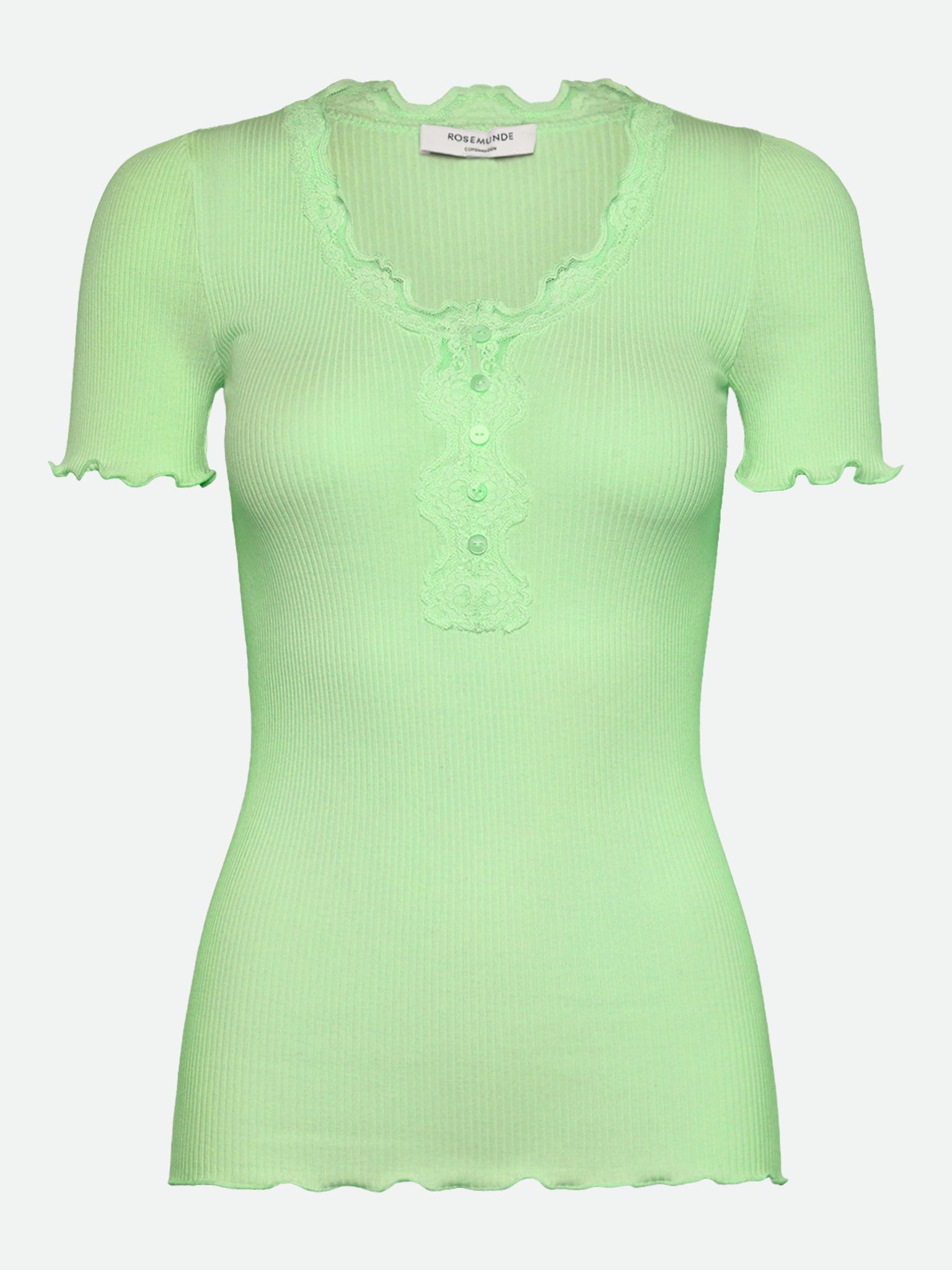 RWBeatha SS Regular W button T-shirt T-shirt Rosemunde Woman XS pistachio green