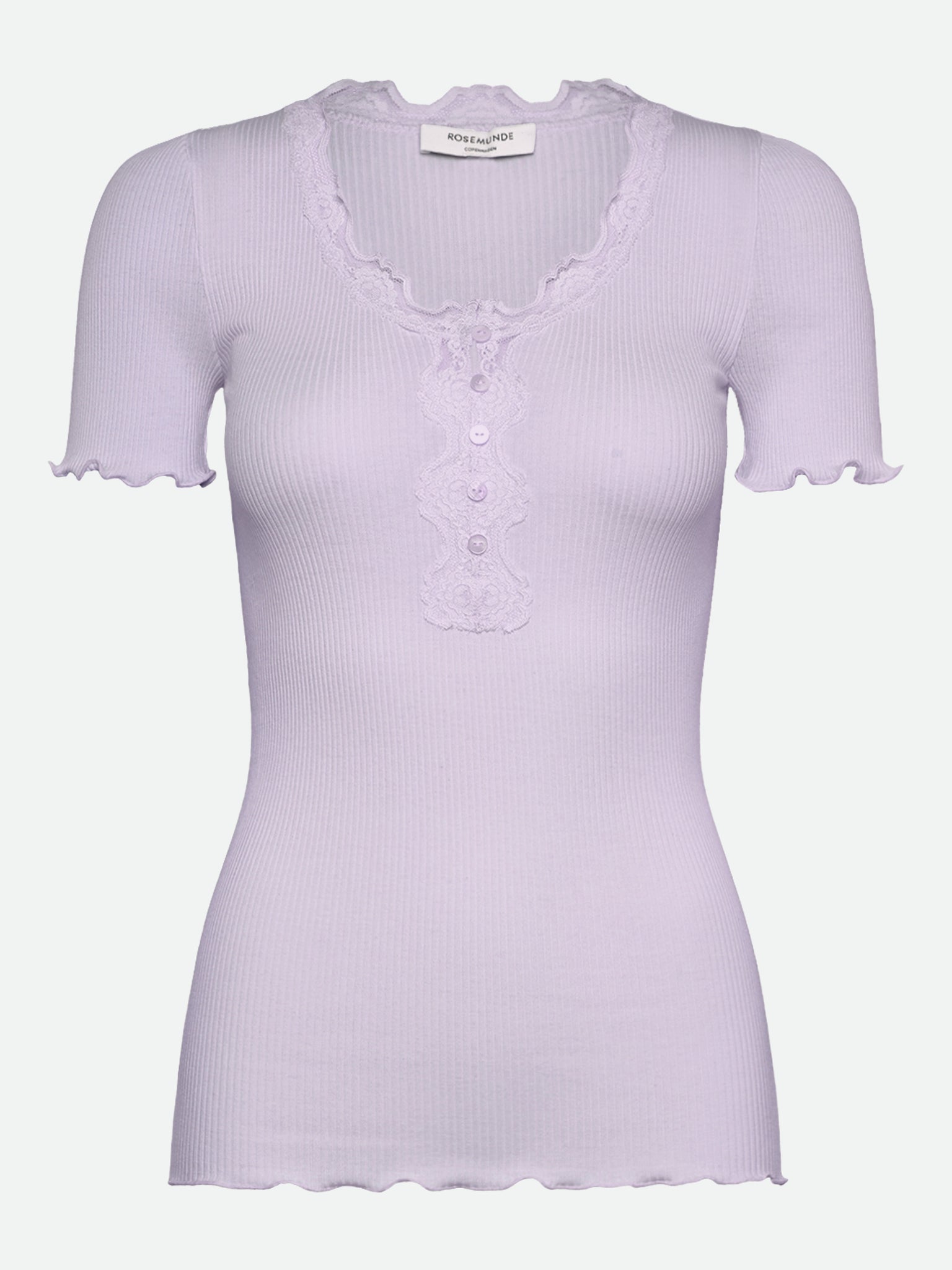 RWBeatha SS Regular W button T-shirt T-shirt Rosemunde Woman XS purple heather