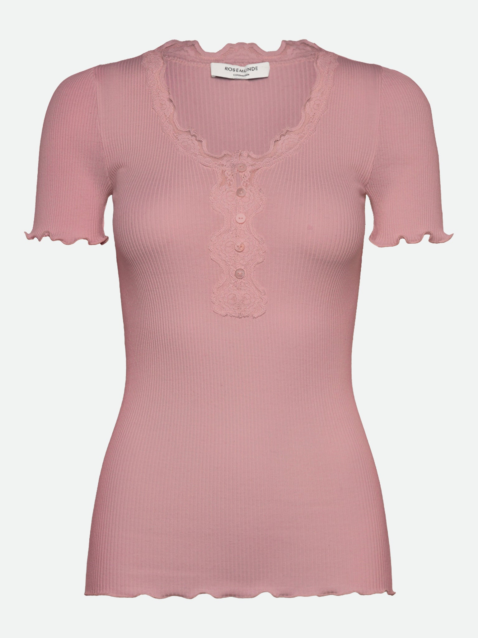 RWBeatha SS Regular W button T-shirt T-shirt Rosemunde Woman XS woodrose