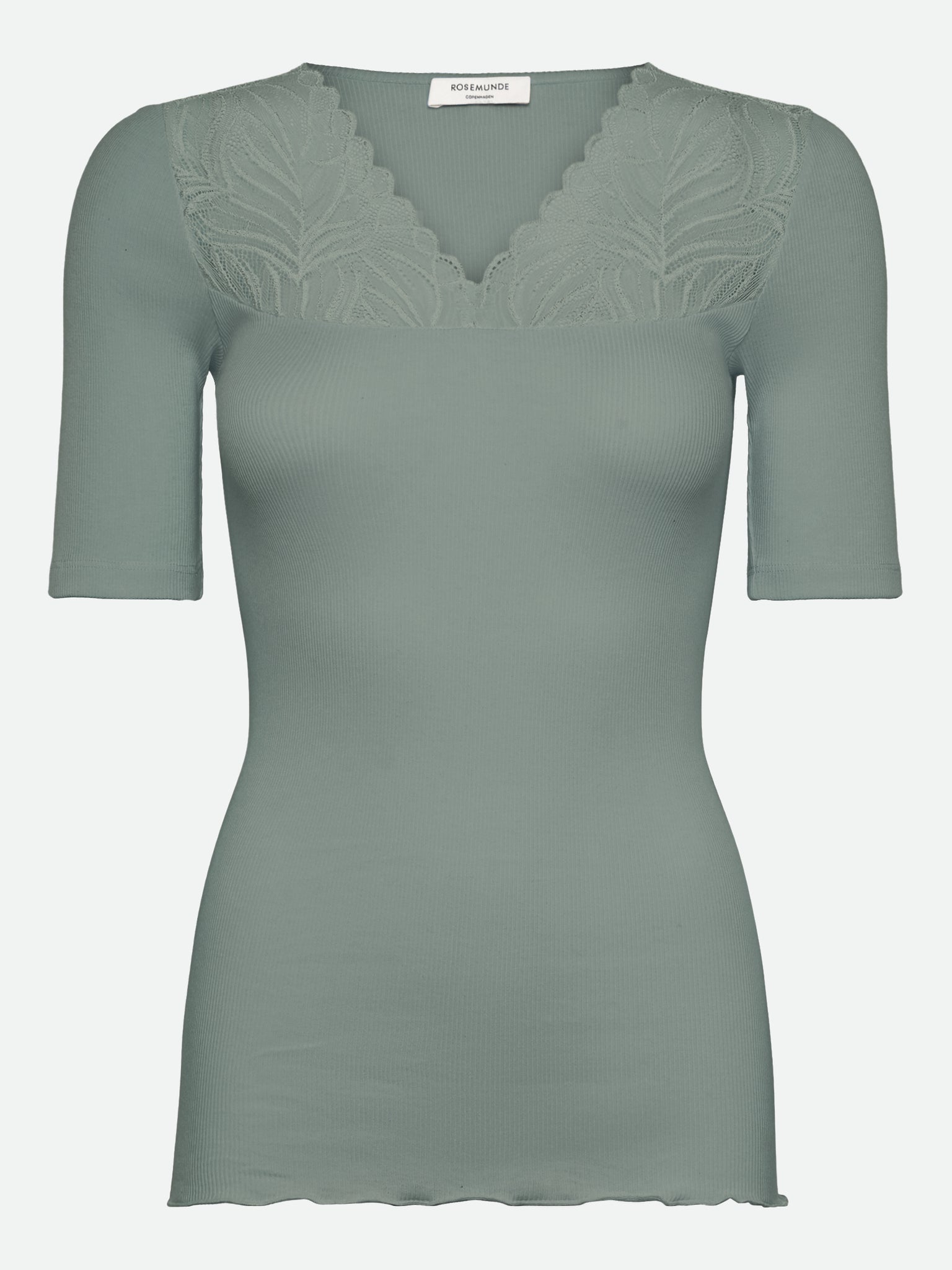 RWBernadine 2/4 Regular V-neck T-shirt T-shirt Rosemunde Woman XS chinois green