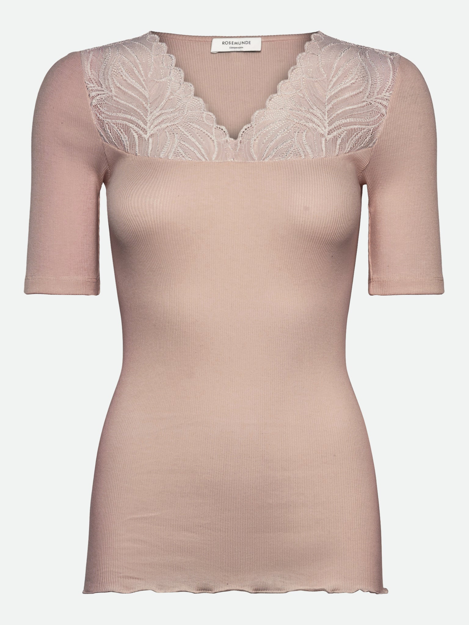 RWBernadine 2/4 Regular V-neck T-shirt T-shirt Rosemunde Woman S vintage powder