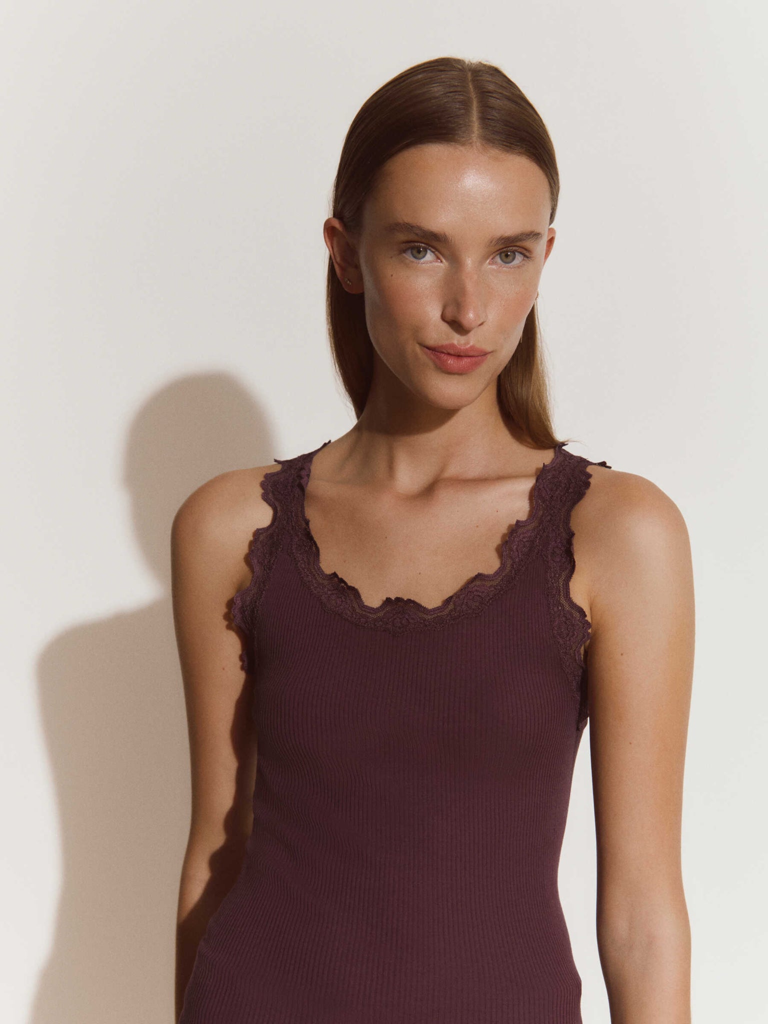 RWBabette Silk SL U-neck Lace Top