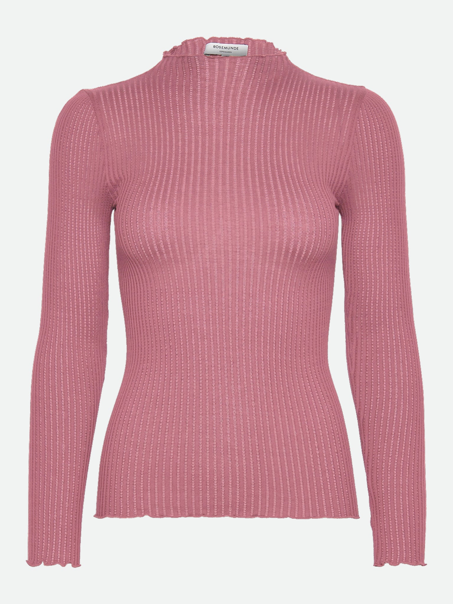 RWBelize Silk LS T-neck T-shirt T-SHIRT LS Rosemunde WOman M nostalgia rose