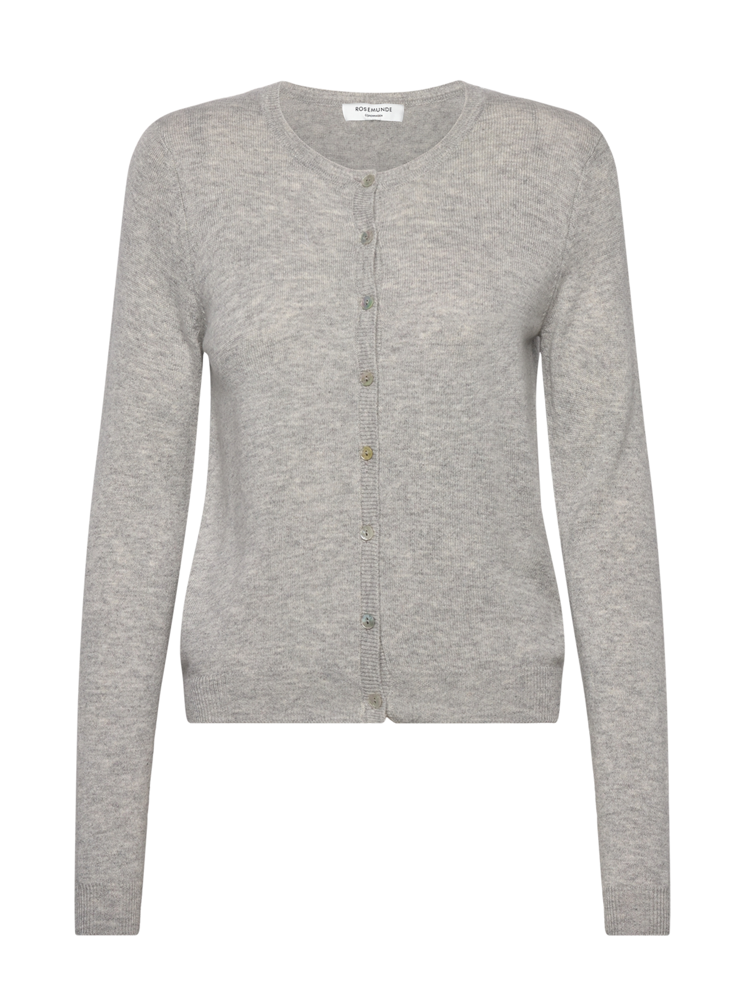 RKSofia Wool LS Short Cardigan CARDIGAN Rosemunde Kids 128 light grey melange