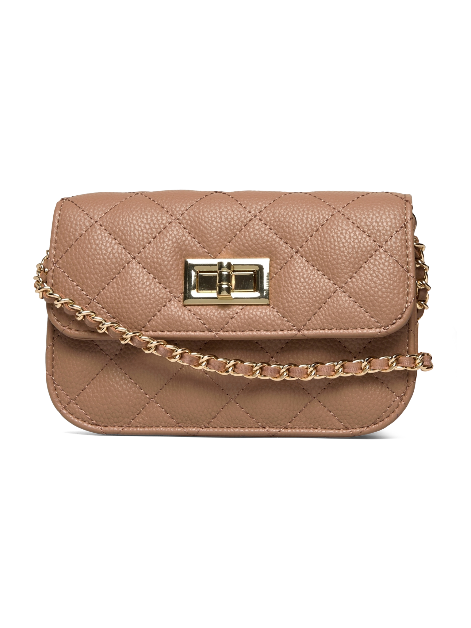 RBSanya Small Quilted Belt Bag BELT BAG Rosemunde Woman 0 delicate camel gold