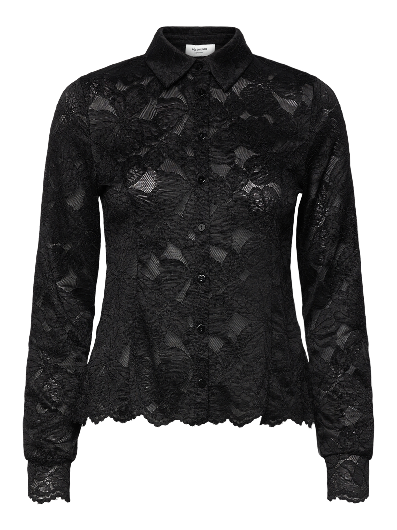 RWFiona LS Lace Shirt SHIRT Rosemunde Woman XS black
