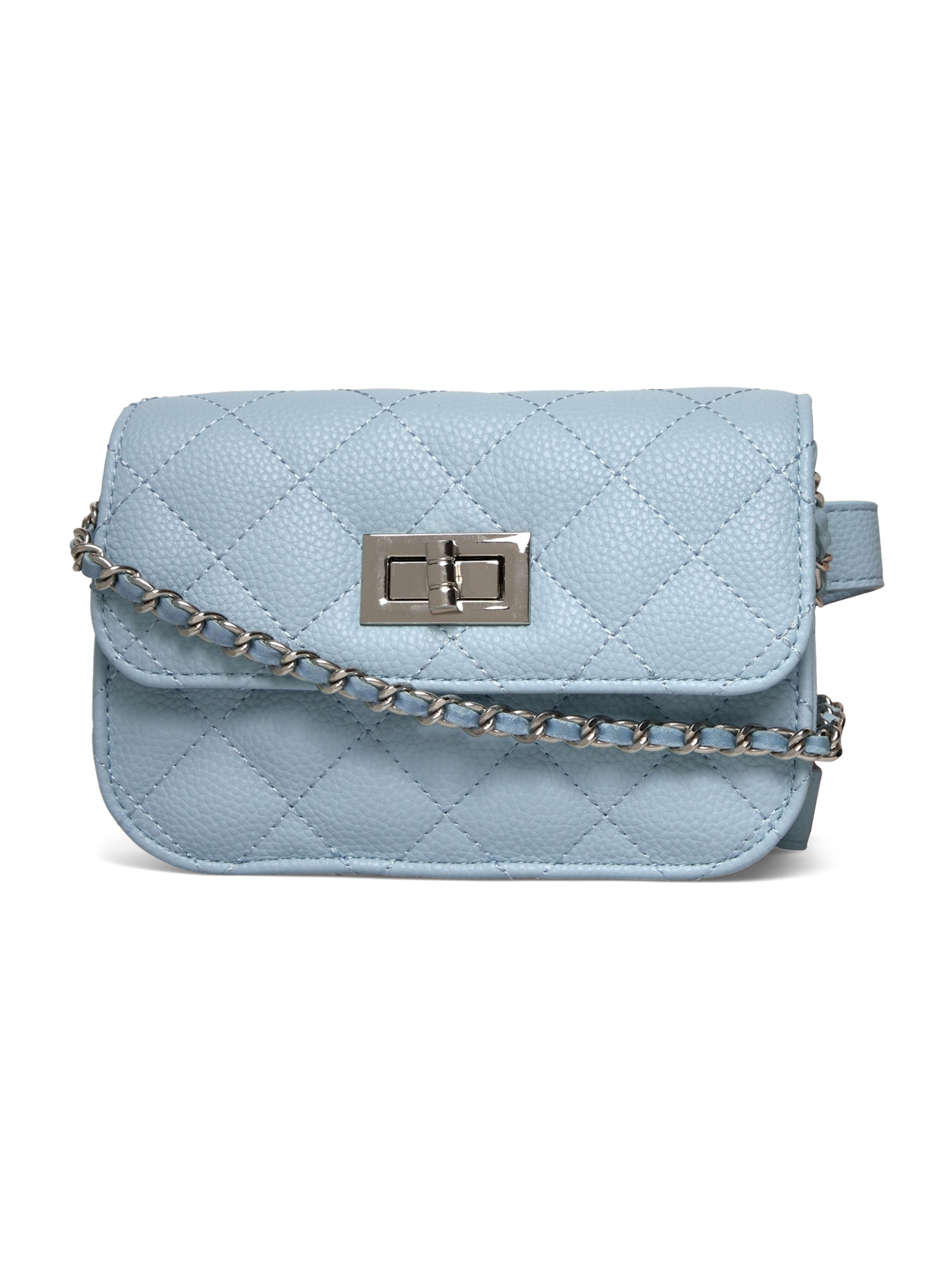 RBSanya Small Quilted Belt Bag BELT BAG Rosemunde Woman 0 pastel blue silver
