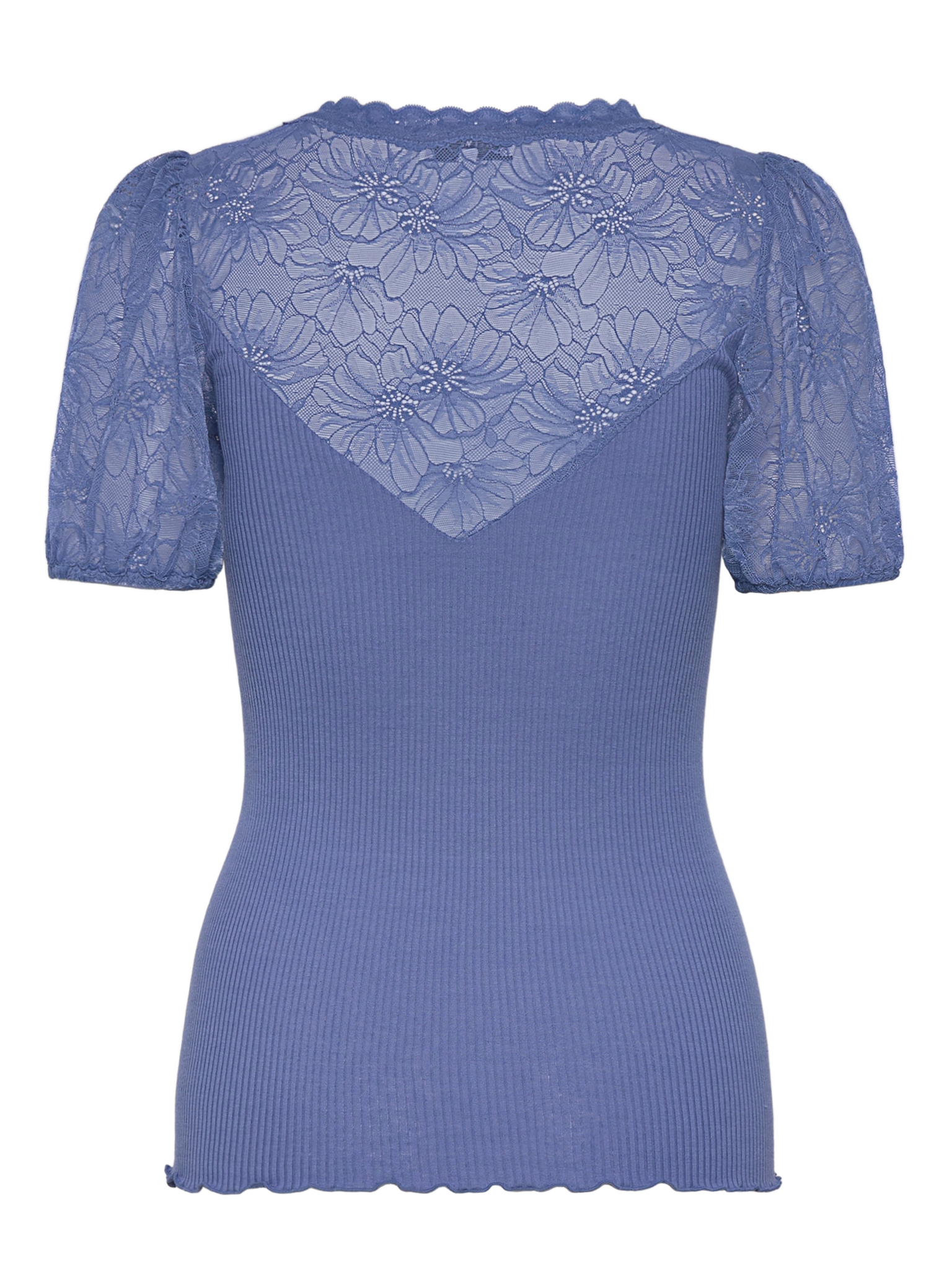 RWBeatha Silk SS Full Lace V- neck T-shirt T-SHIRT SS Rosemunde Woman