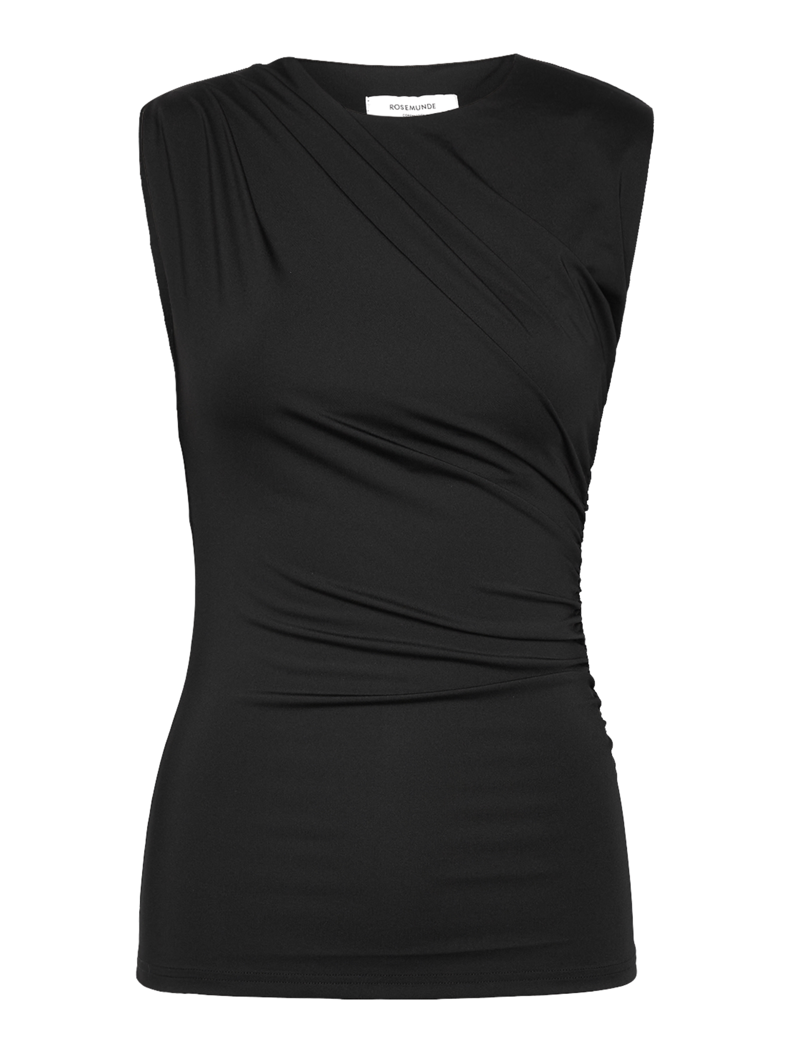 RWBillie SL Drape Top TOP Rosemunde Woman 34 black