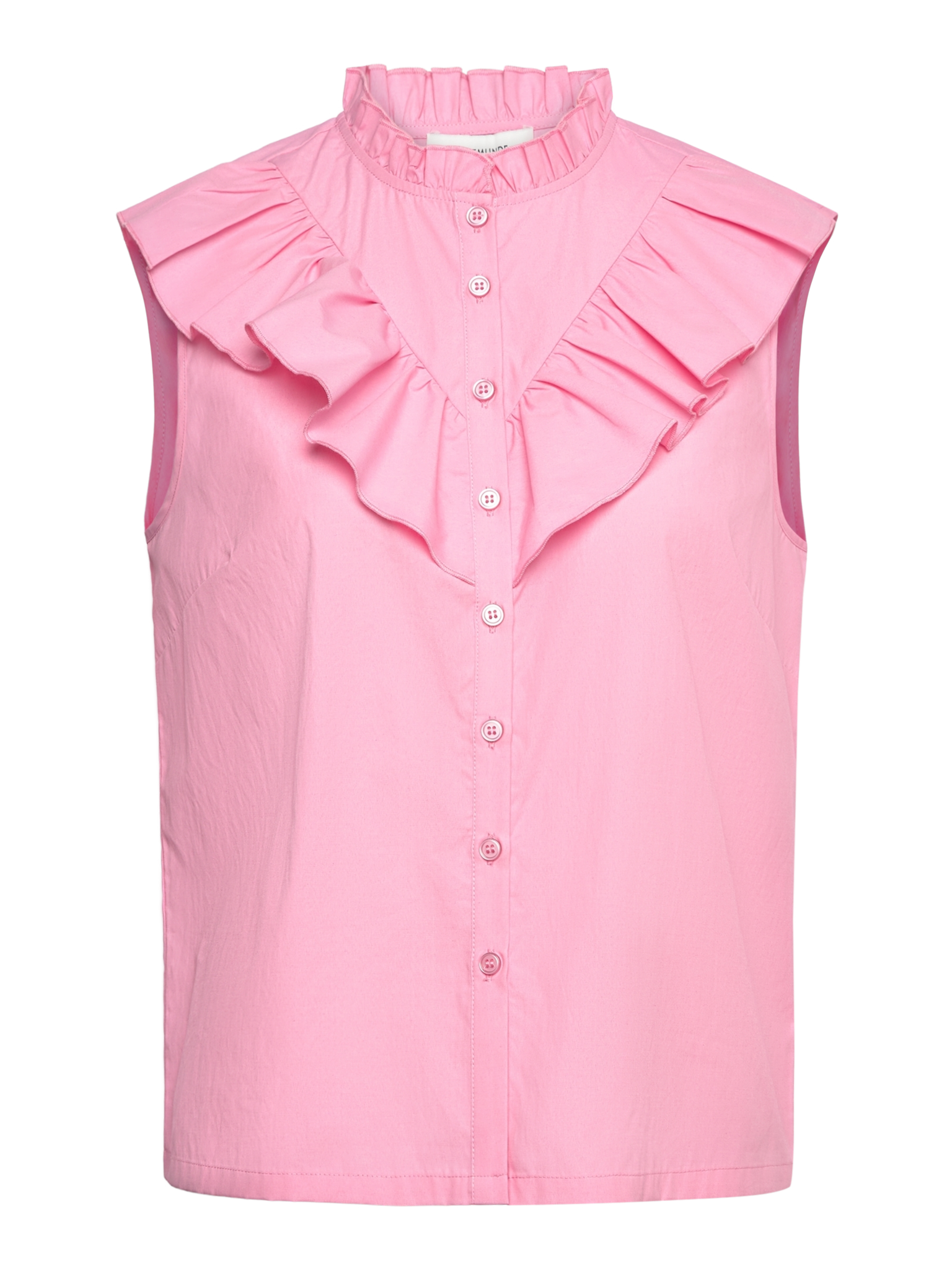 RWMegan SL Frill Top TOP Rosemunde Woman 34 sea pink