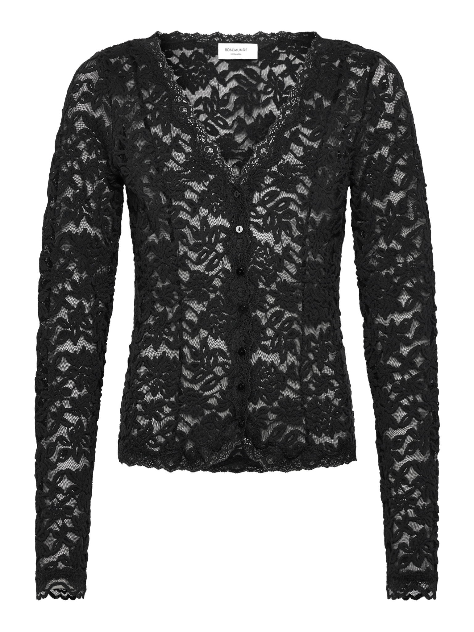 RWDelicia Lace LS Cardigan CARDIGAN Rosemunde Woman XS black