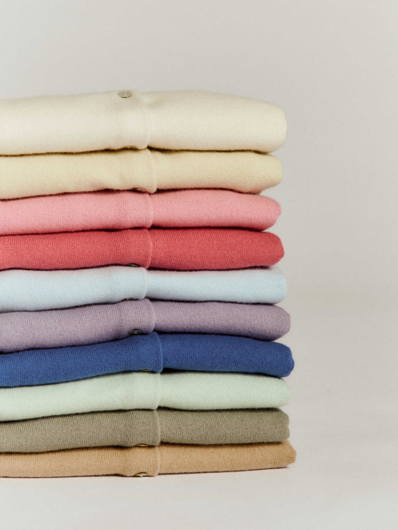 RWLaica Cashmere LS O-neck Raglan Cardigan