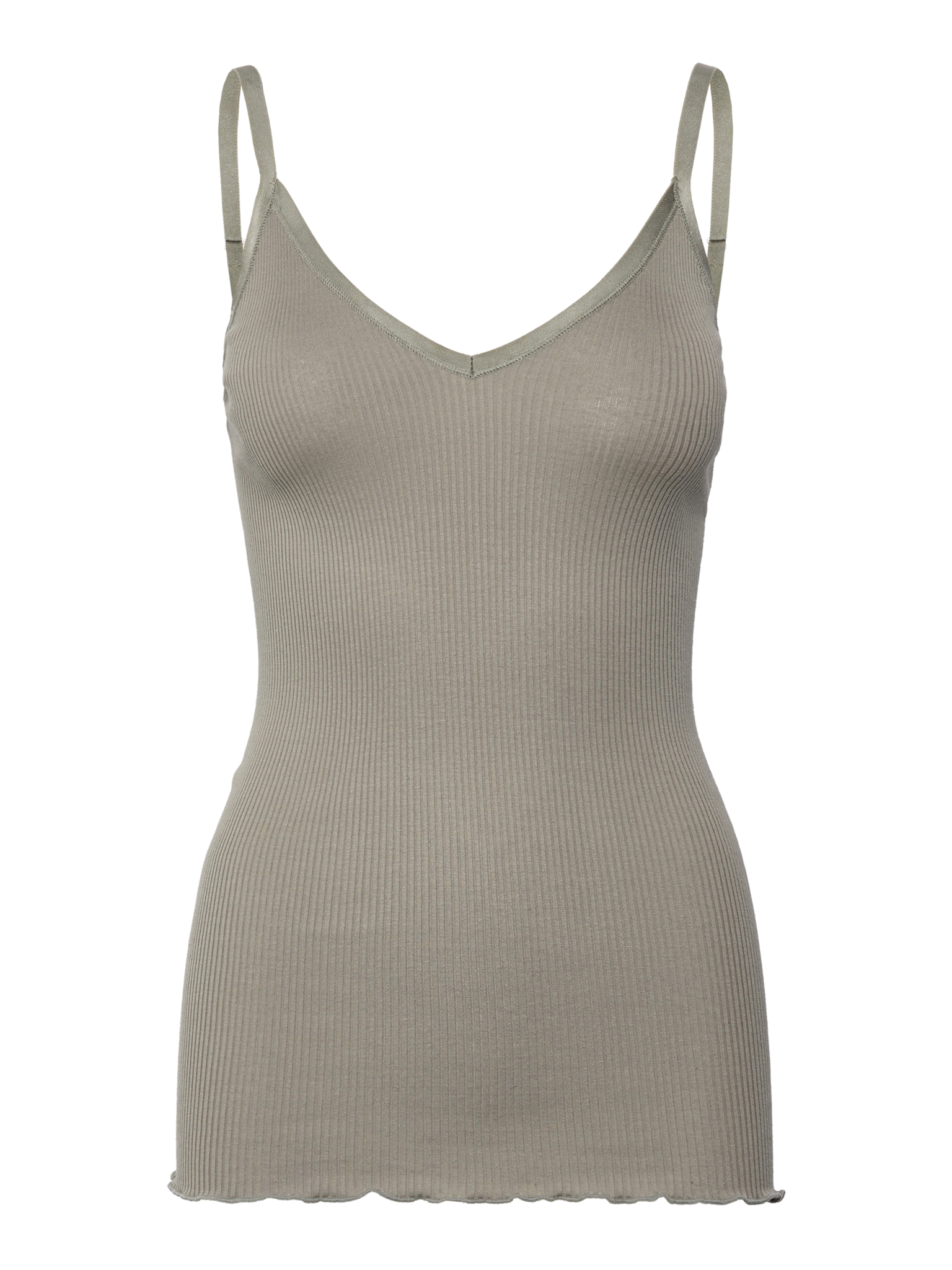 RWBelle Silk SL V-neck Elastic Top Top Rosemunde Woman XS dried sage