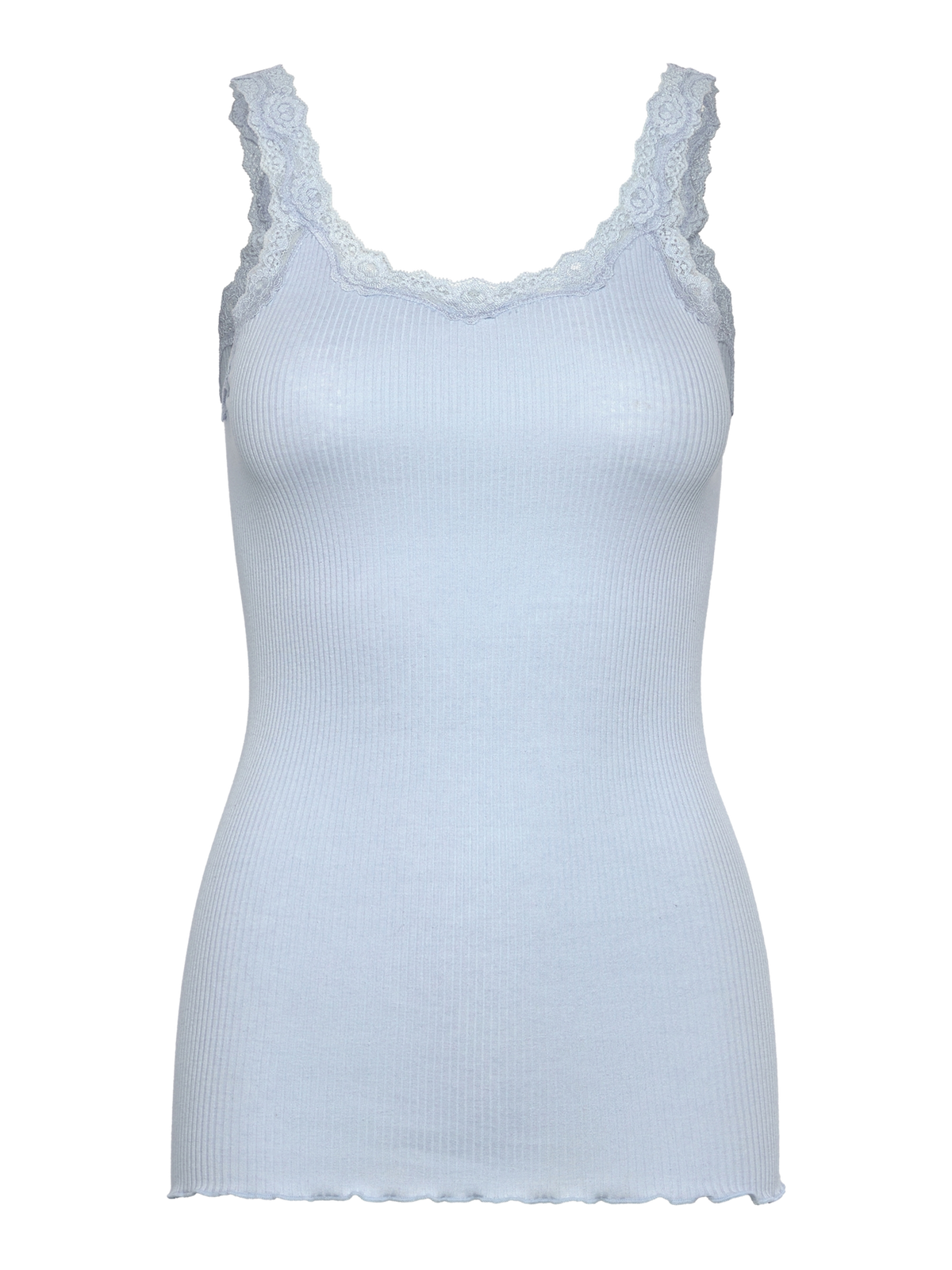 RWBabette Silk Sleeveless Deep Back Lace Top TOP Rosemunde Woman XS nantucket blue