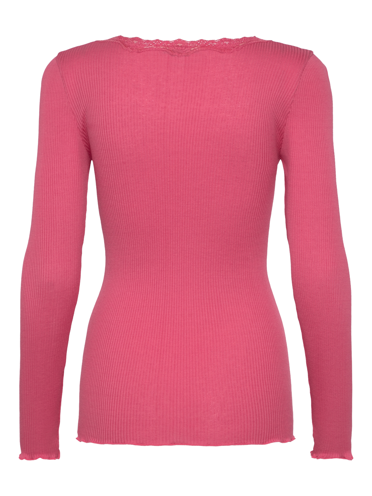 RWBabette Silk Long Sleeve U-neck Lace T-shirt T-SHIRT LS Rosemunde Woman