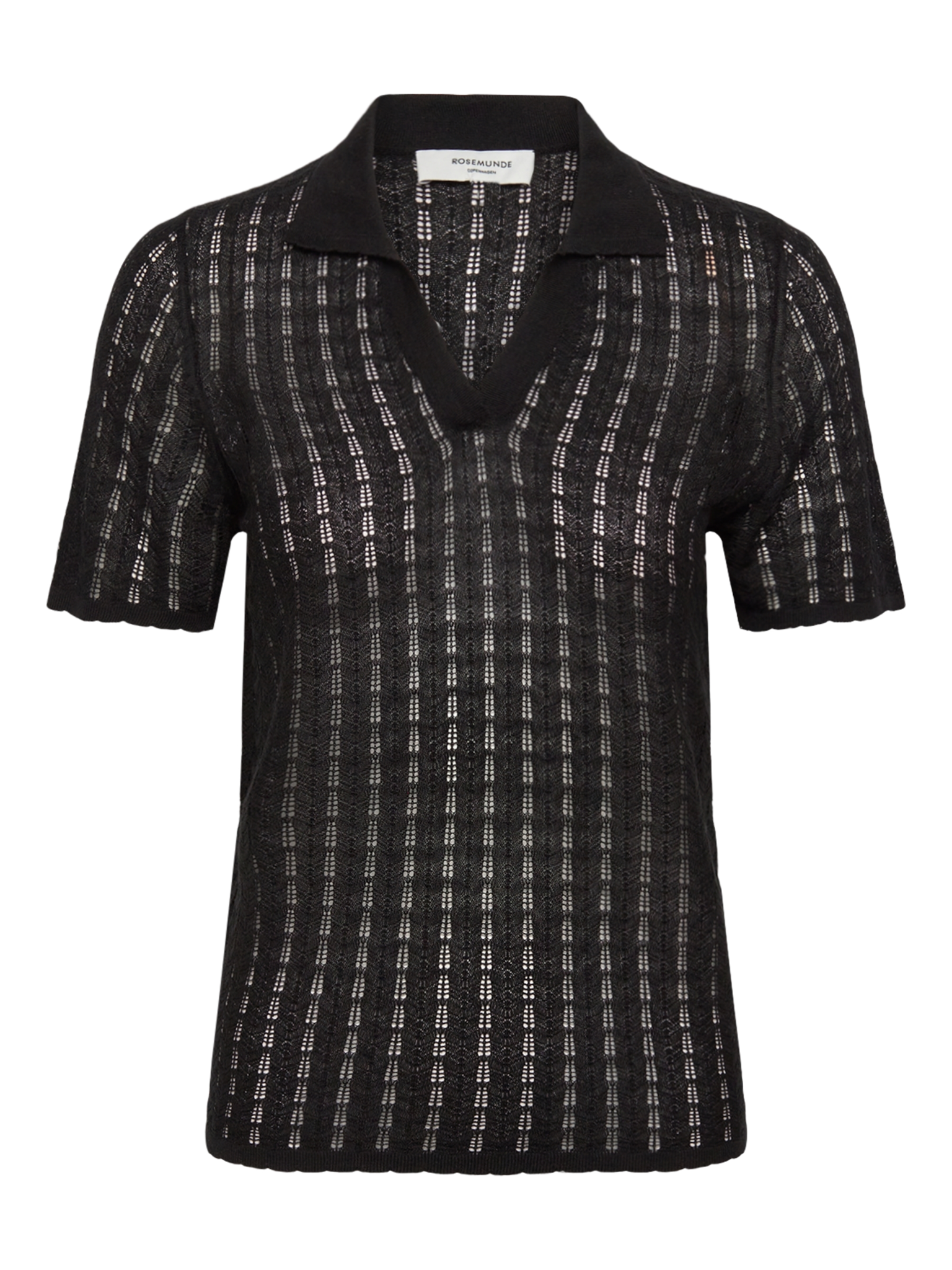 RWSamira Silk SS Polo Pullover PULLOVER Rosemunde Woman XS black