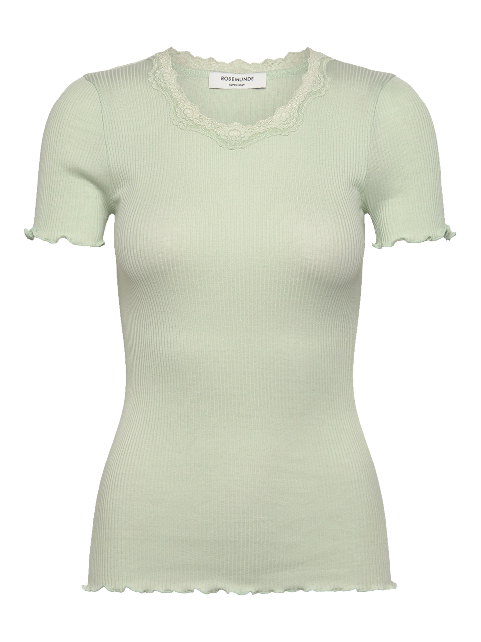 RWBeatha Silk SS Lace T-shirt T-shirt Rosemunde Woman XS green lily
