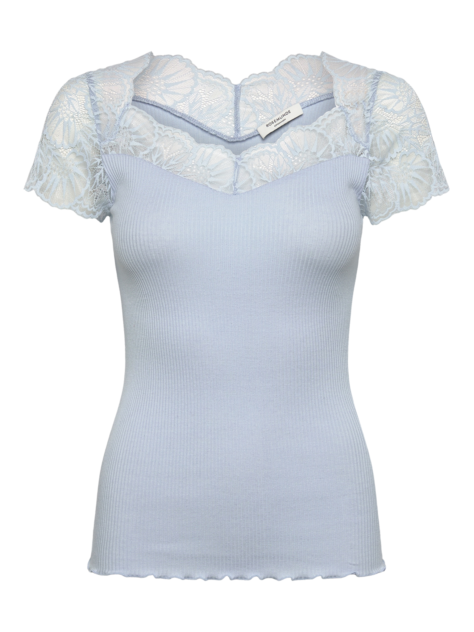 RWBeatha Silk Capsleeve T-shirt T-SHIRT SS Rosemunde Woman XS nantucket blue