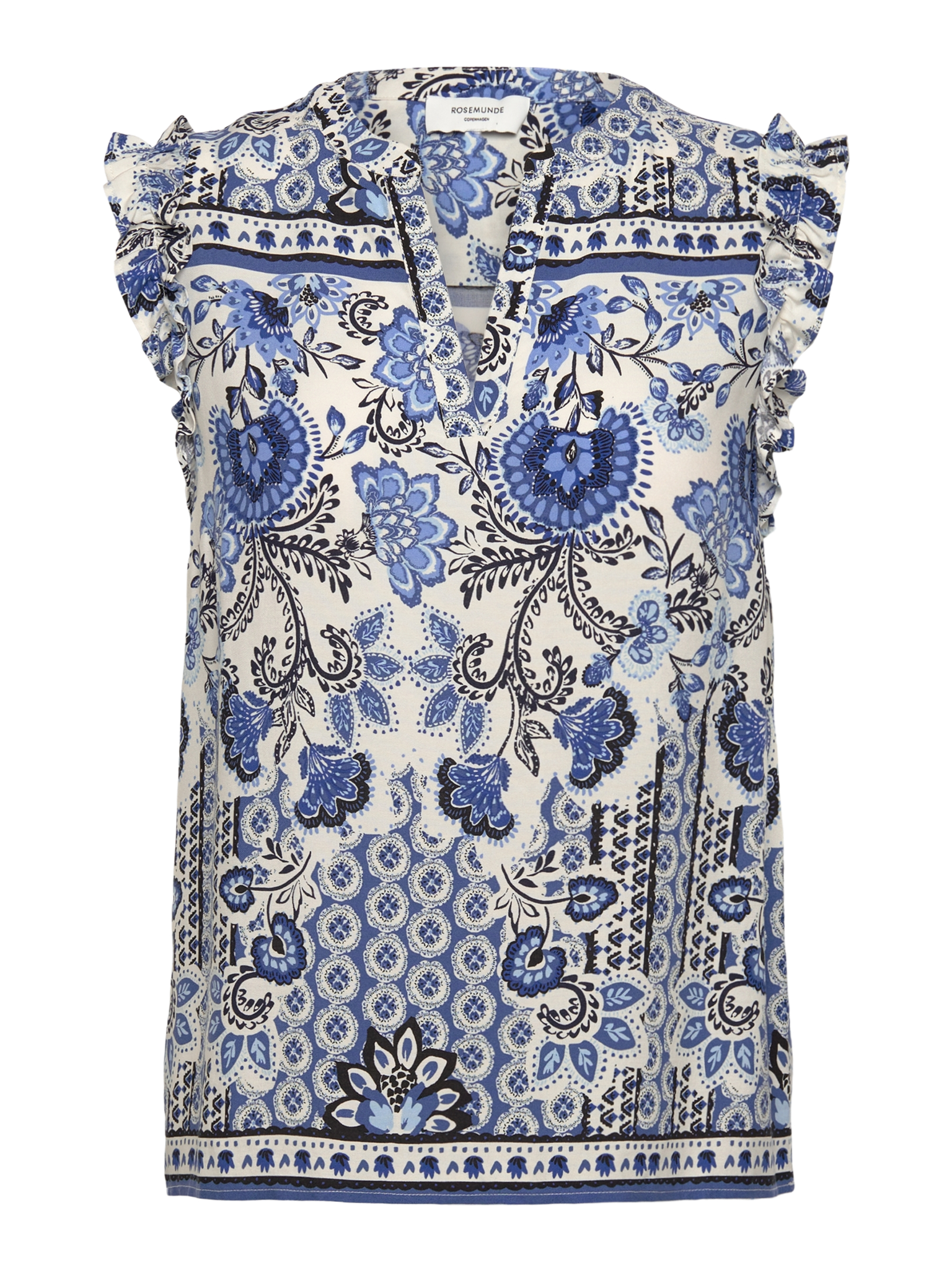 RWElif SL Top TOP Rosemunde Woman 34 blue boho print