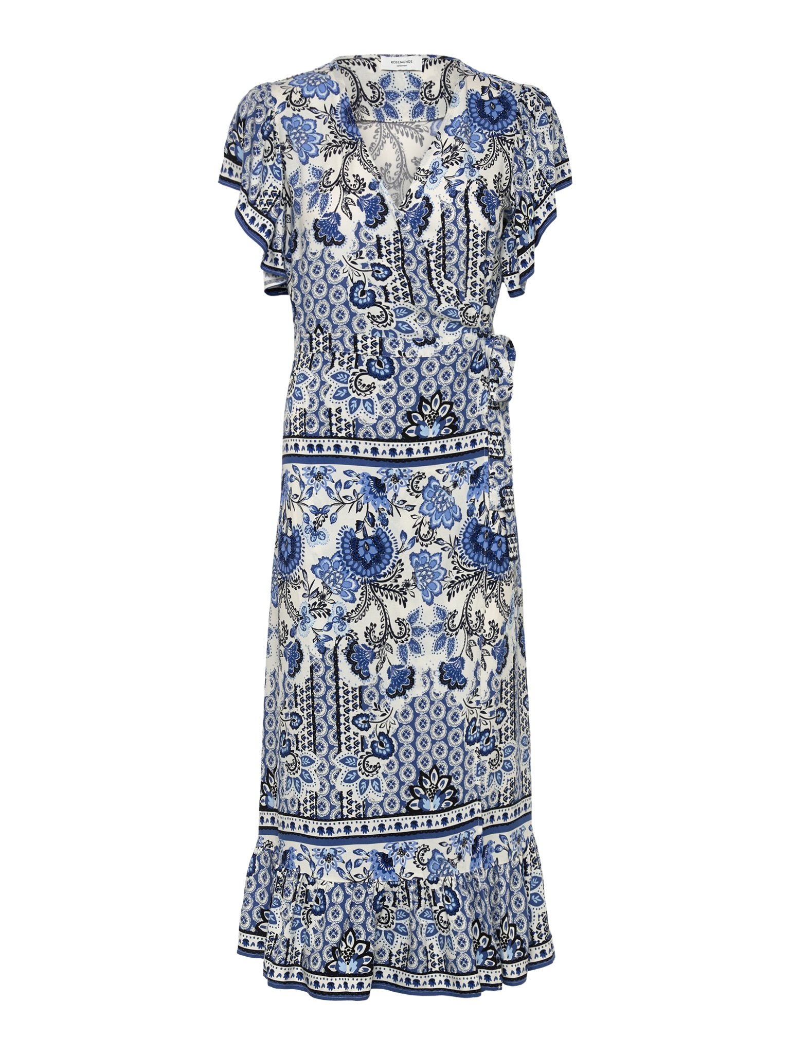 RWElif SS Midi Wrap Dress DRESS Rosemunde Woman 34 blue boho print
