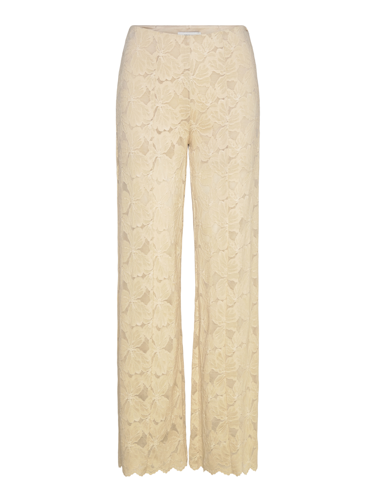 RWFiona MW Lace Trousers TROUSERS Rosemunde Woman XS beige