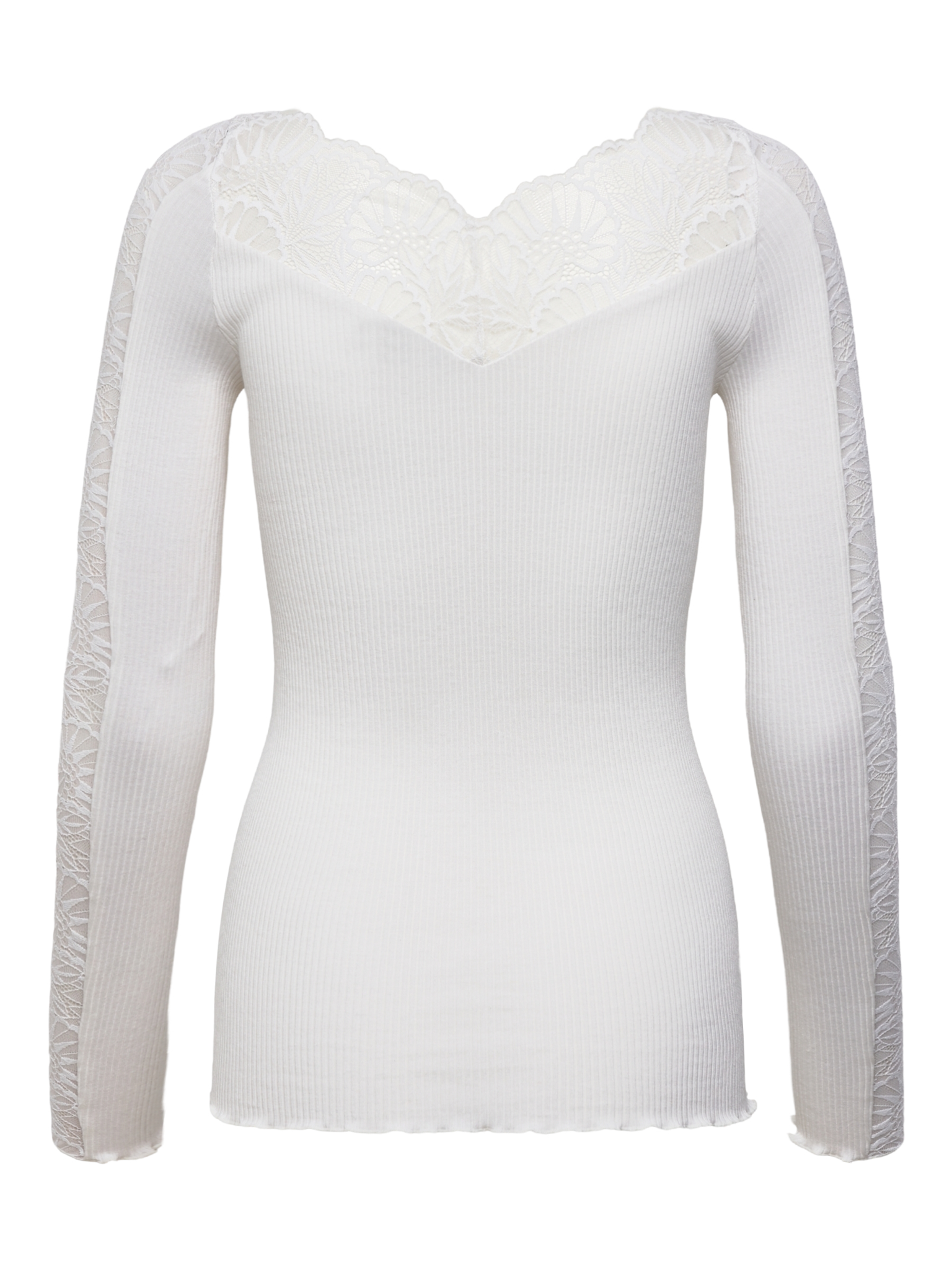 RWBeatha Silk LS Lace T-shirt T-SHIRT LS Rosemunde Woman