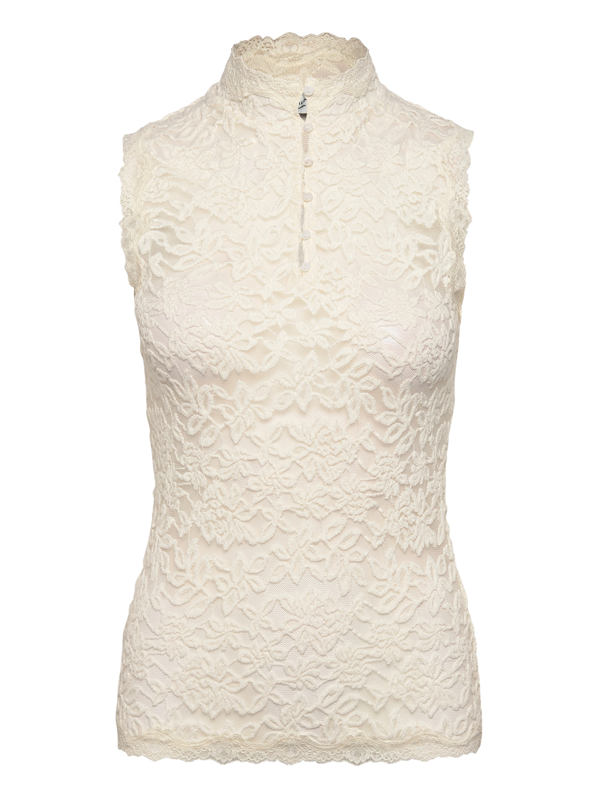 RWDelicia Lace Sleeveless Top TOP Rosemunde Woman XS ivory