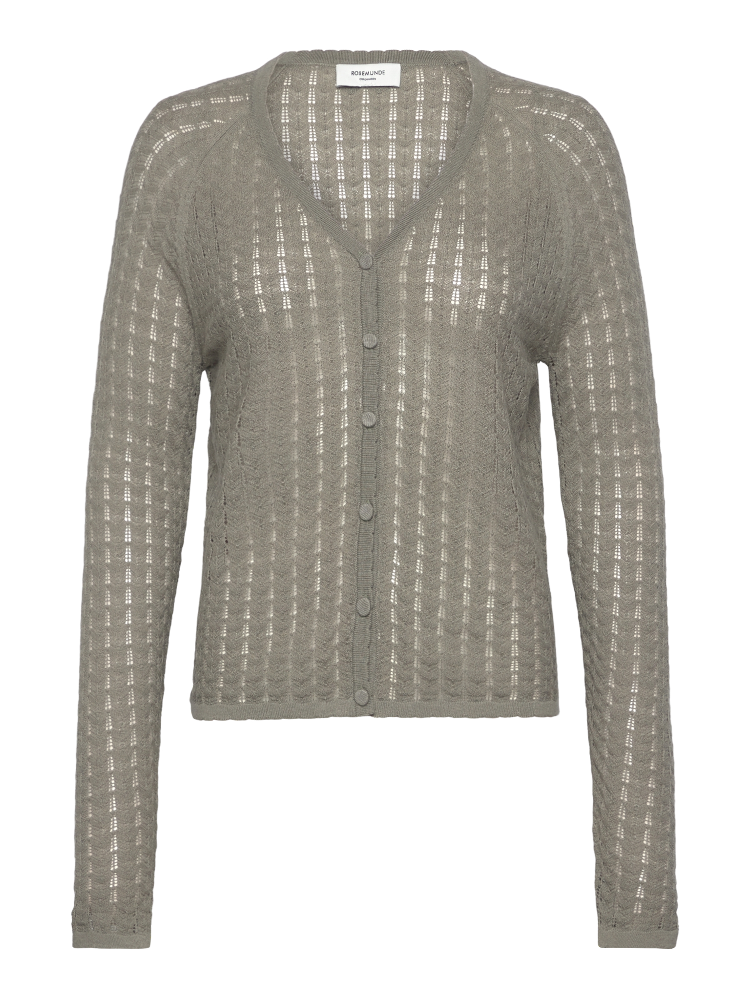 RWSamira Silk LS Cardigan CARDIGAN Rosemunde Woman XS dried sage