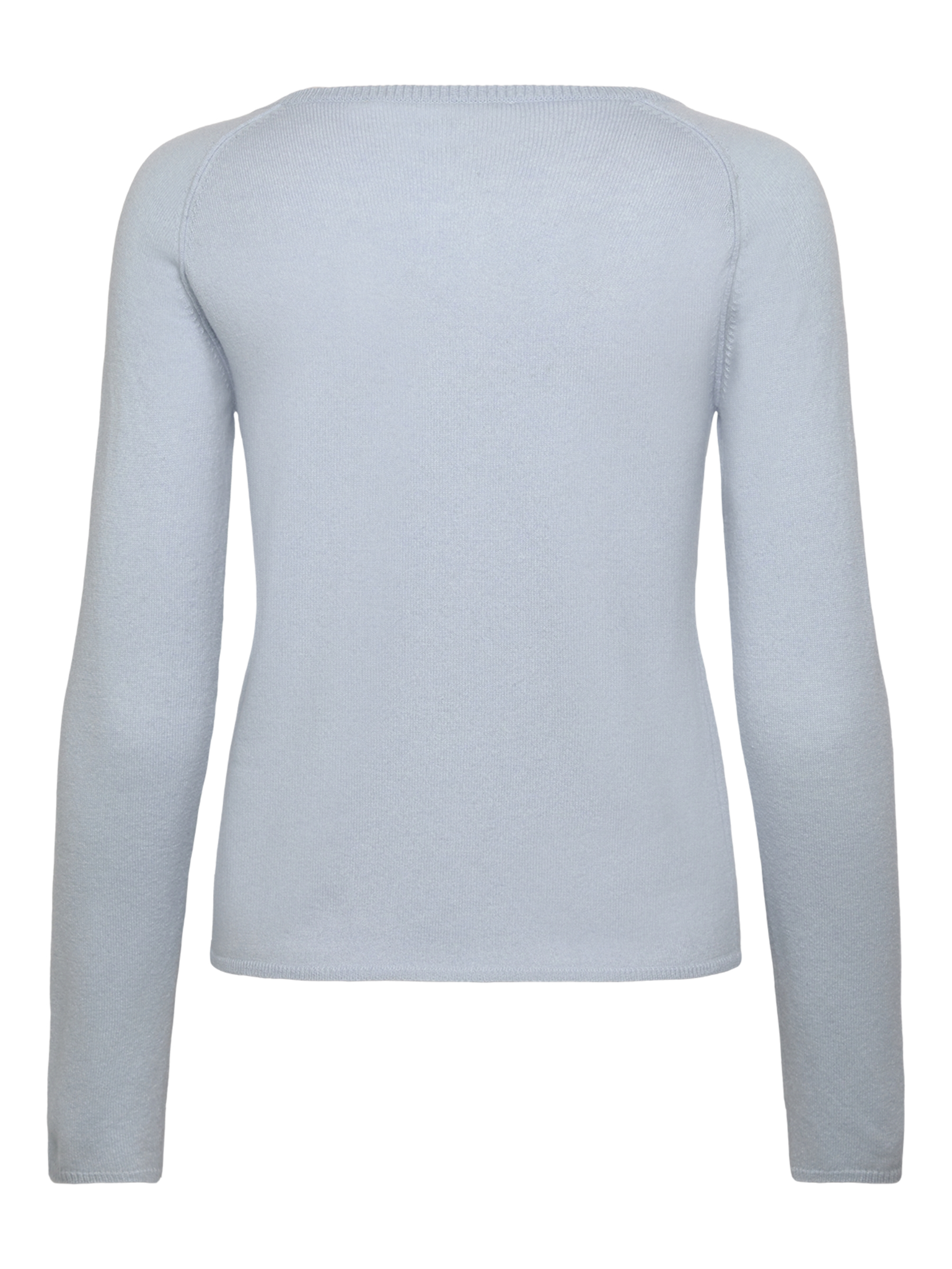RWLaica kasjmier vest met lange mouwen, ronde hals en raglanmouwen