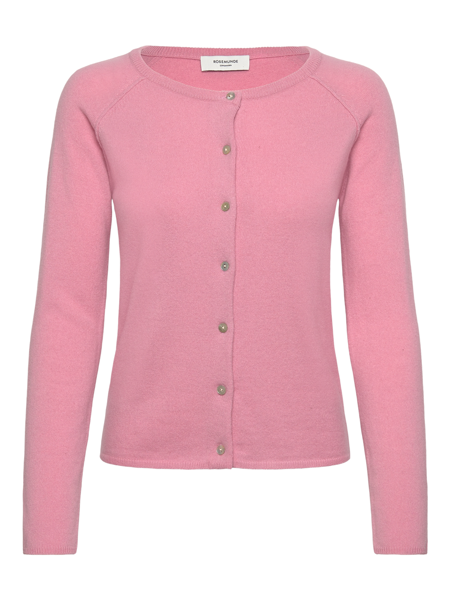 RWLaica kasjmier vest met lange mouwen, ronde hals en raglanmouwen