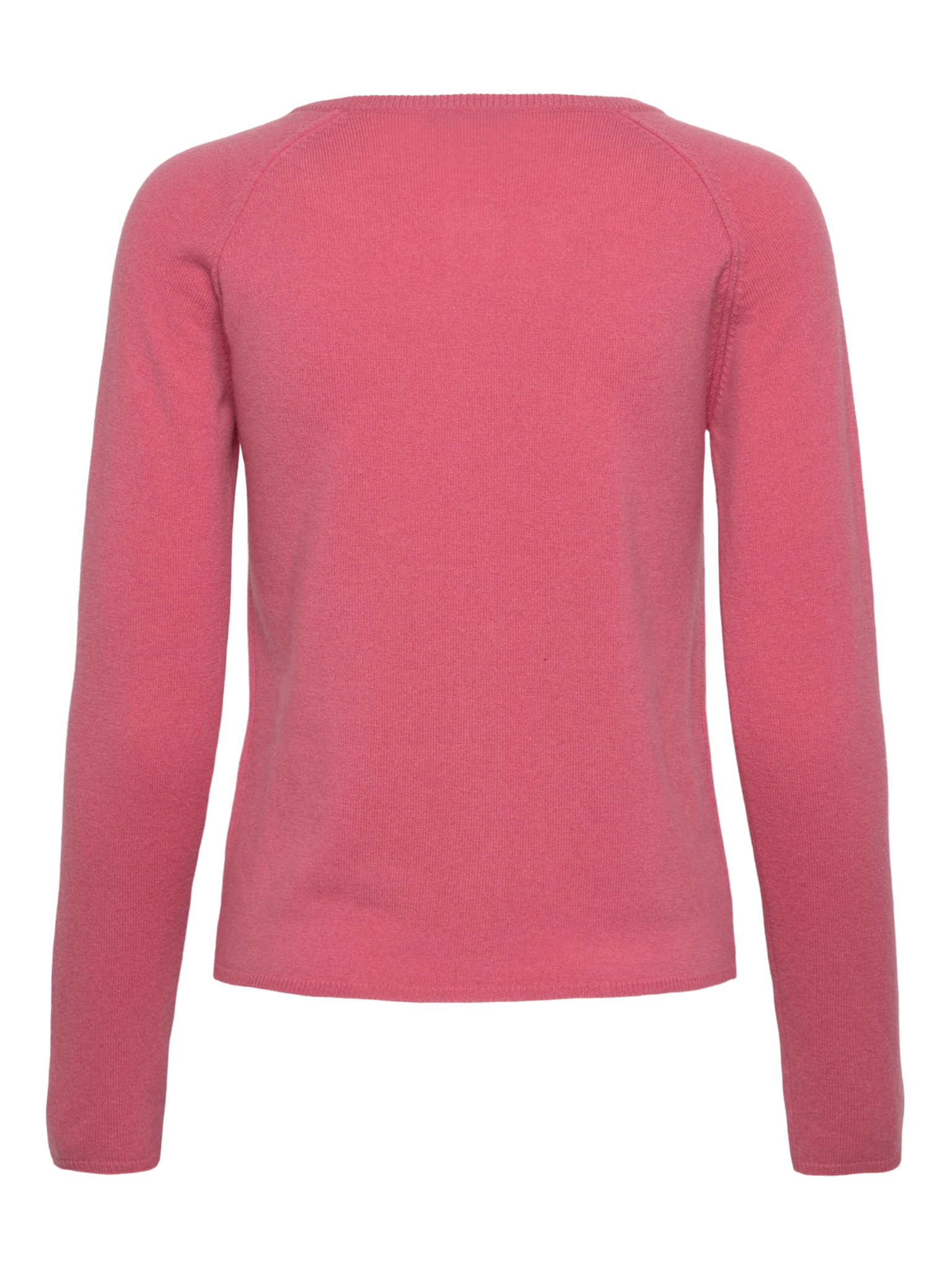 RWLaica kasjmier vest met lange mouwen, ronde hals en raglanmouwen