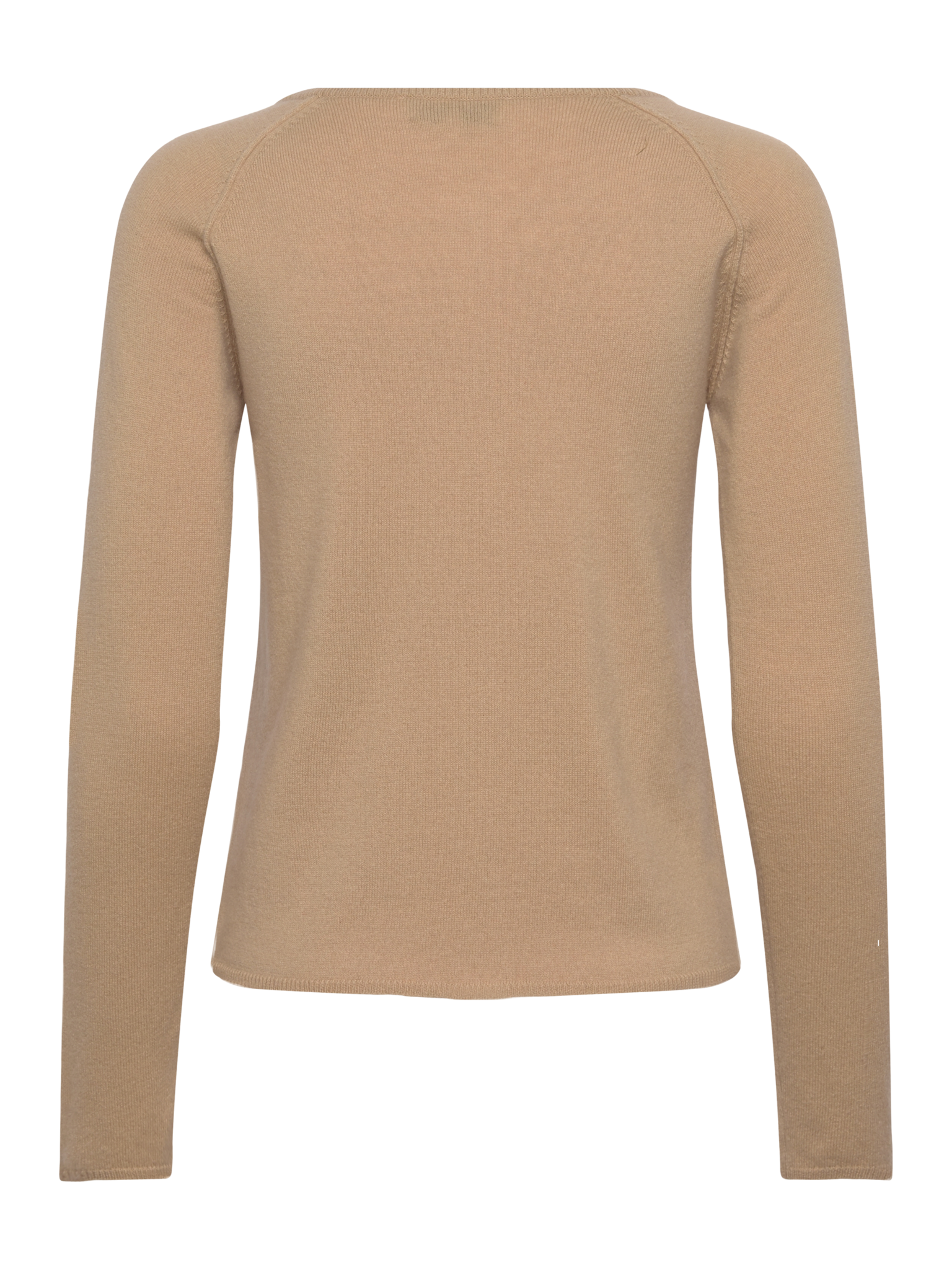 RWLaica kasjmier vest met lange mouwen, ronde hals en raglanmouwen