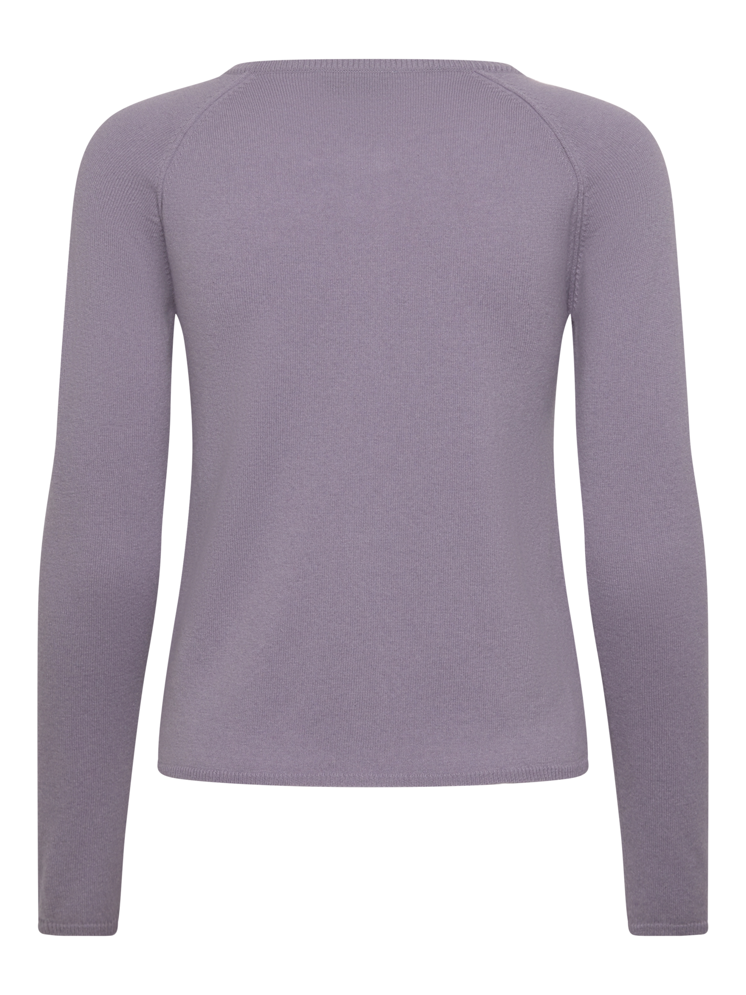 RWLaica kasjmier vest met lange mouwen, ronde hals en raglanmouwen