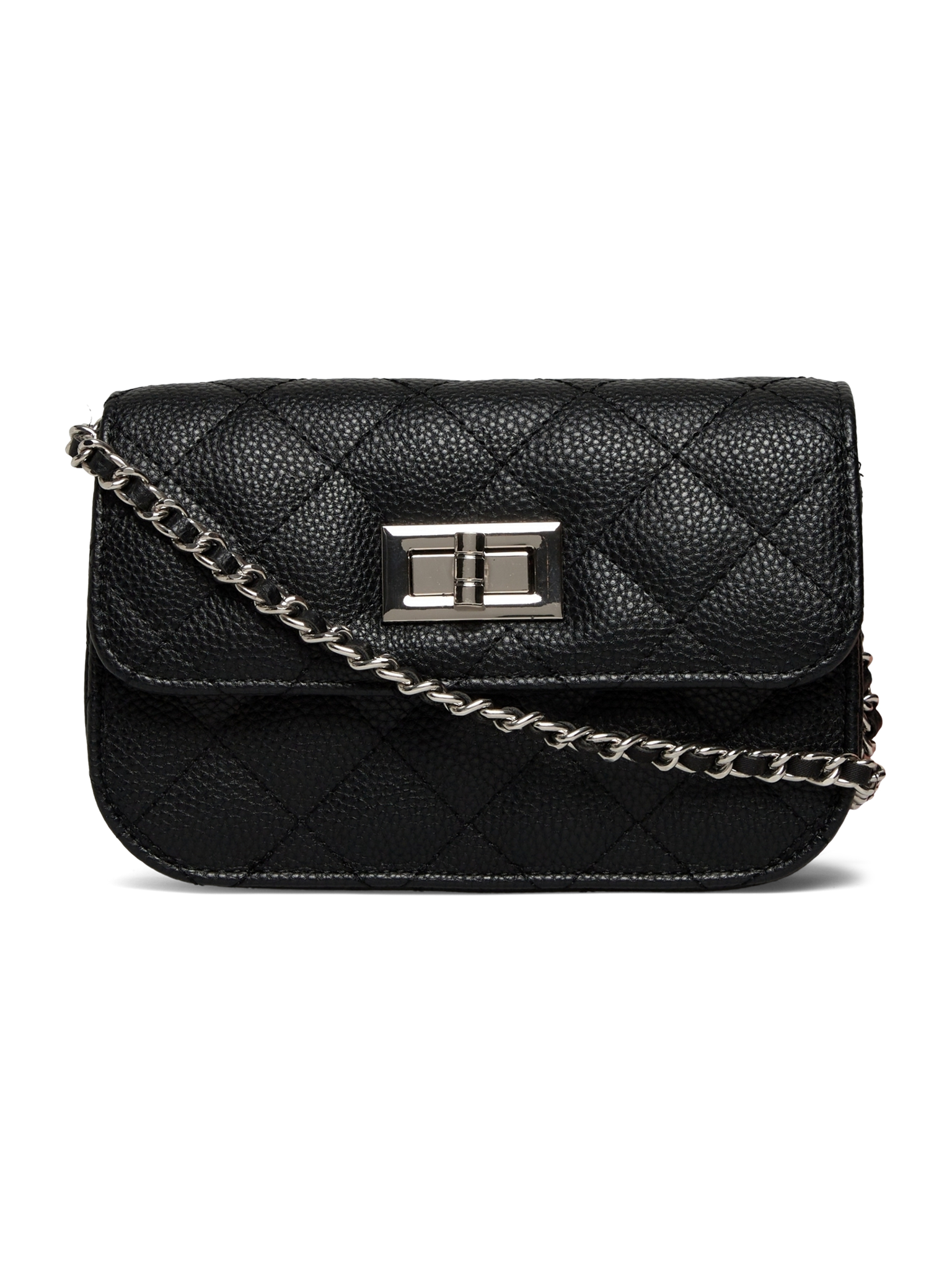 RBSanya Small Quilted Belt Bag BELT BAG Rosemunde Woman 0 black silver