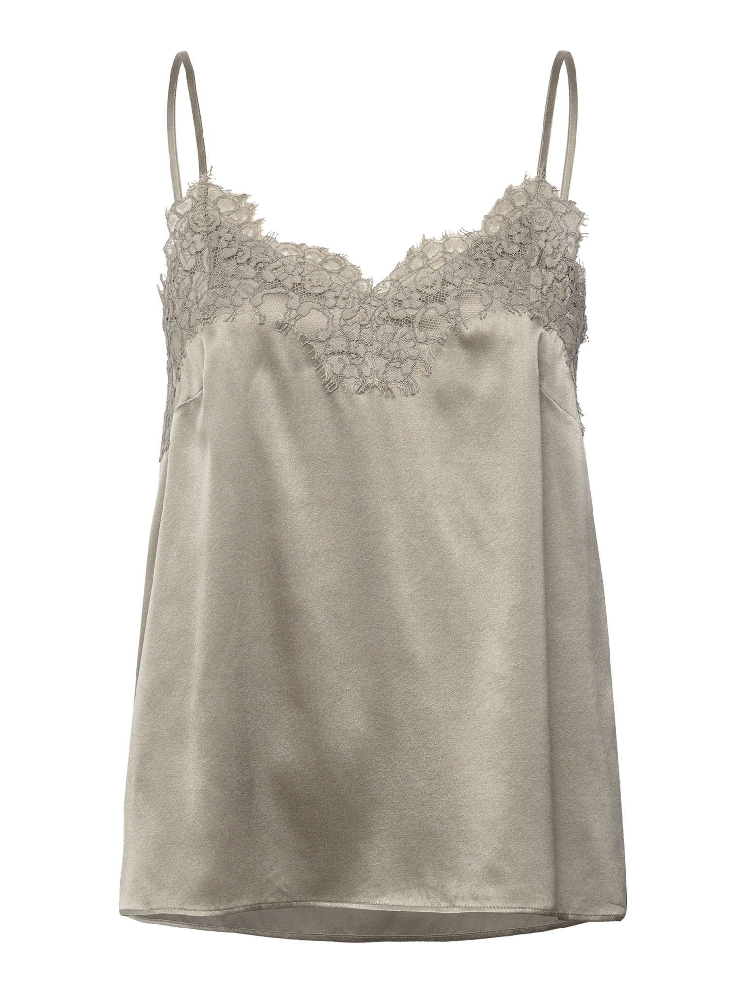 RWJade Silk Strap Lace Top TOP Rosemunde Woman 34 dried sage