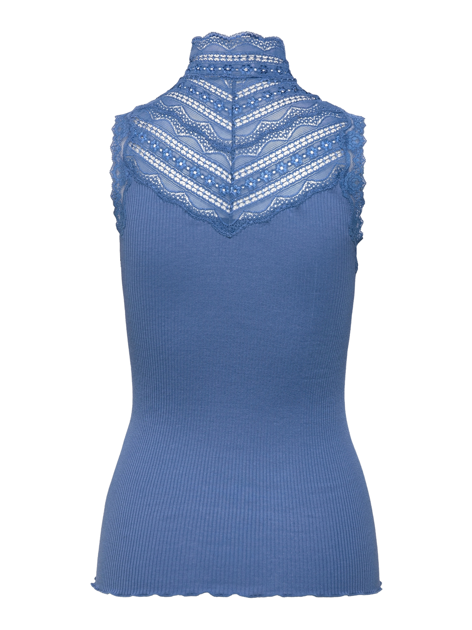 RWBenita Silk SL Turtleneck Lace Top TOP Rosemunde Woman