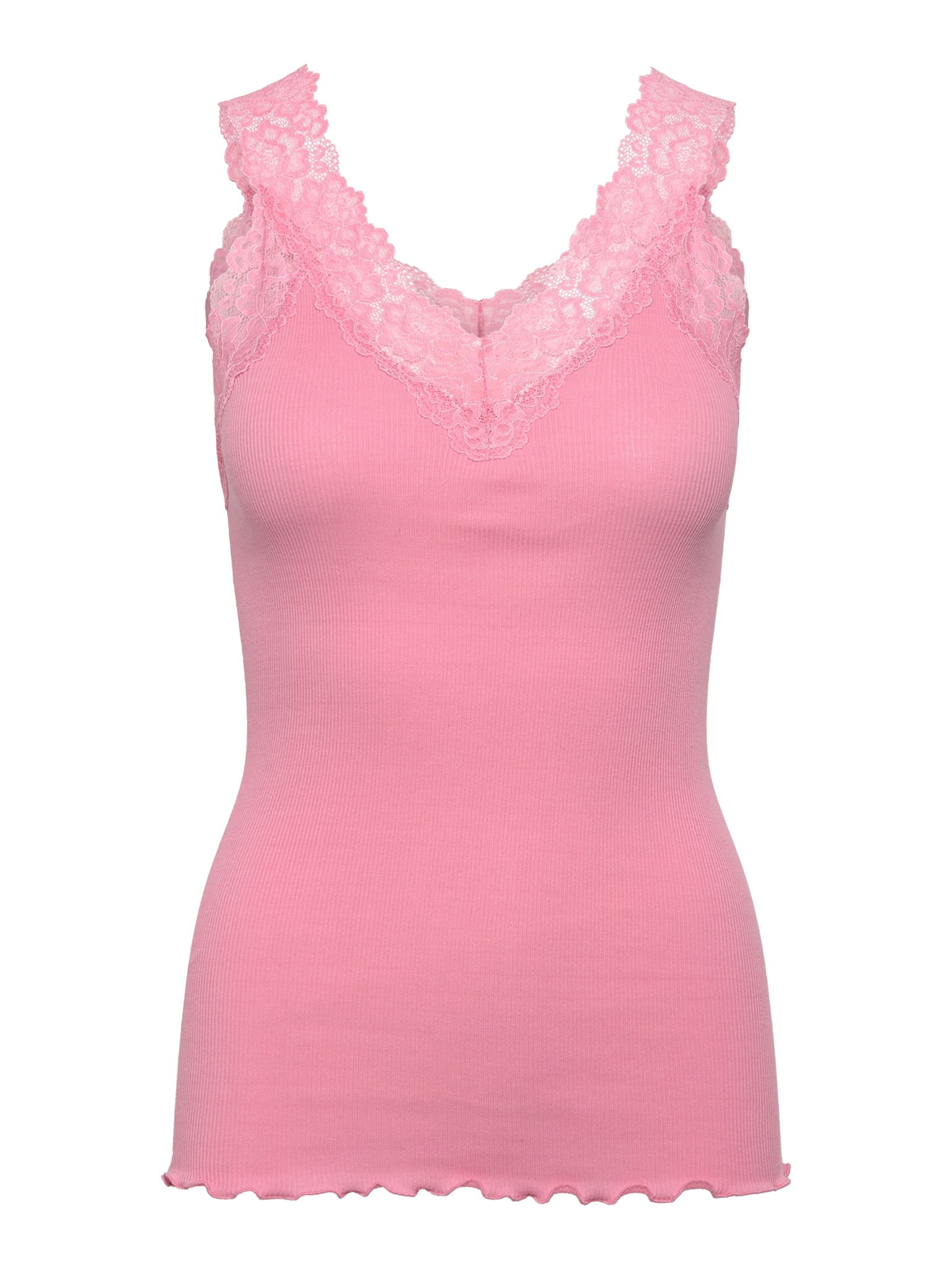 RWBernadine Organic Cotton SL Lace Top Top Rosemunde Woman XS sea pink