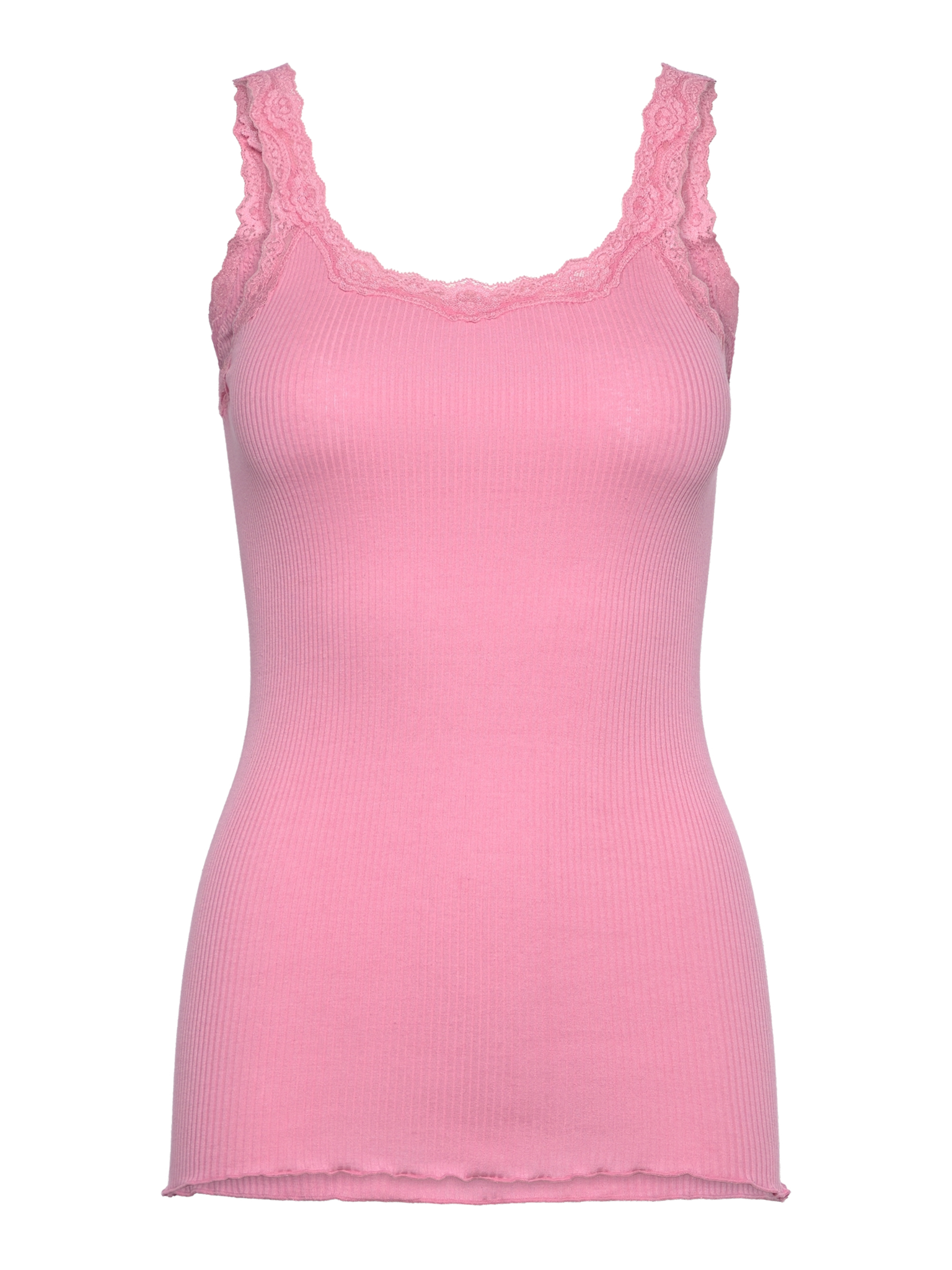 RWBabette Silk SL Deep Back Lace Top TOP Rosemunde Woman L sea pink