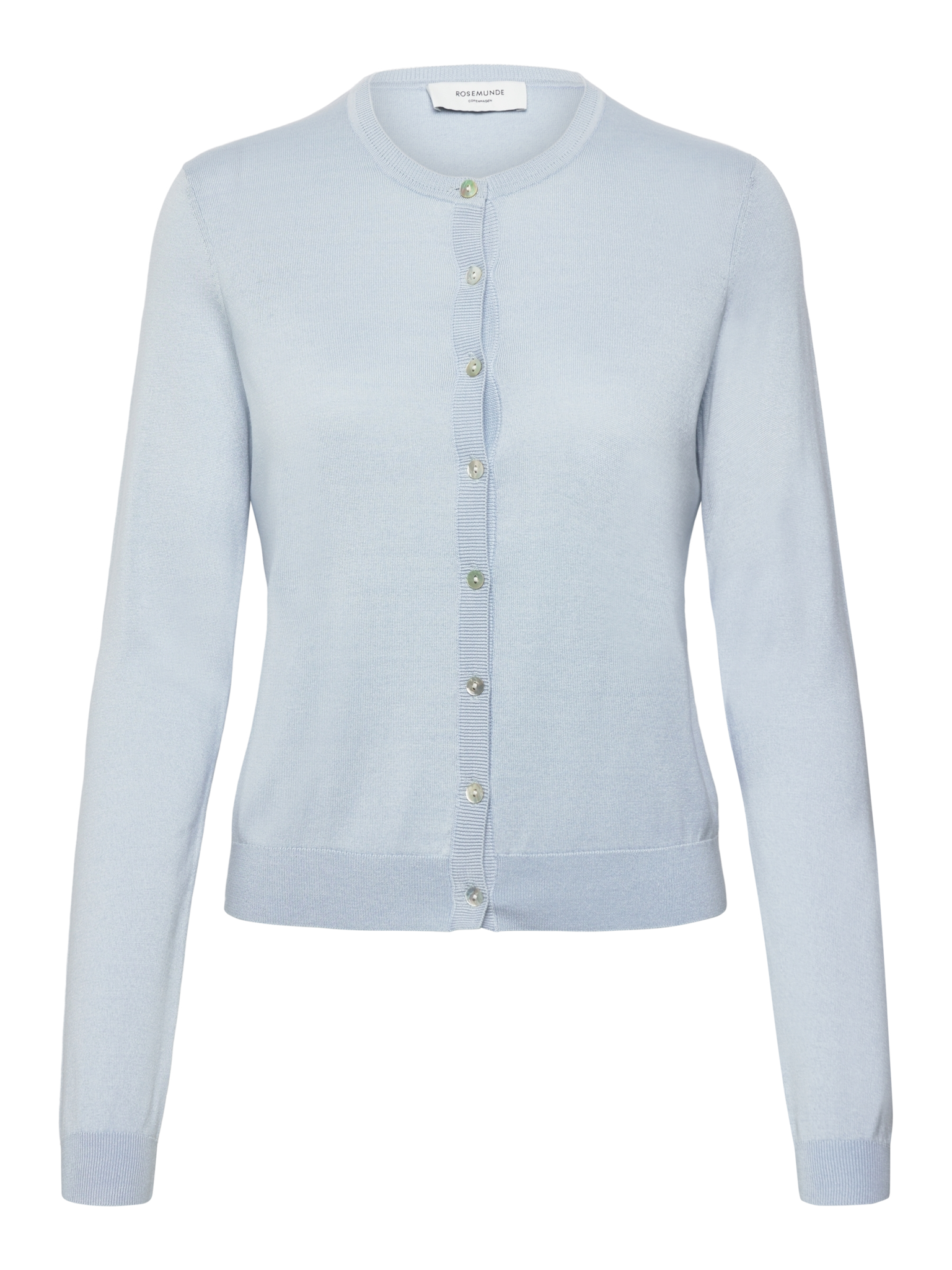 RWCapri Silk LS O-neck Cardigan CARDIGAN Rosemunde Woman XS nantucket blue