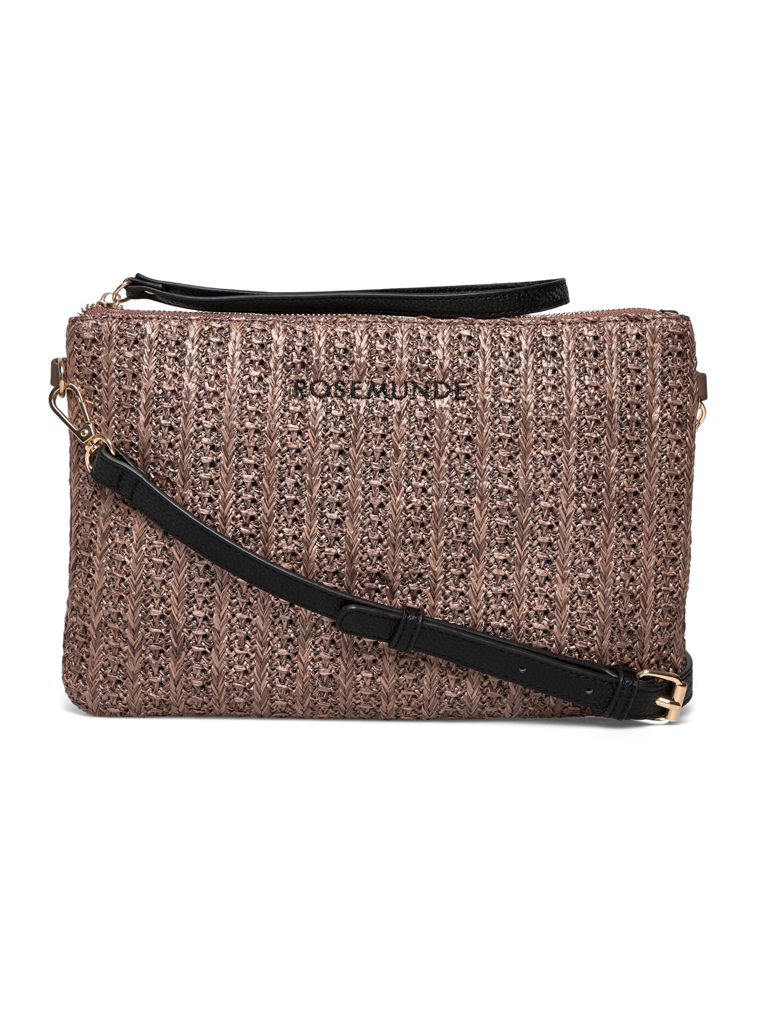 RBCopacabana Medium Clutch SHOULDER BAG Rosemunde Woman 0 Brown straw