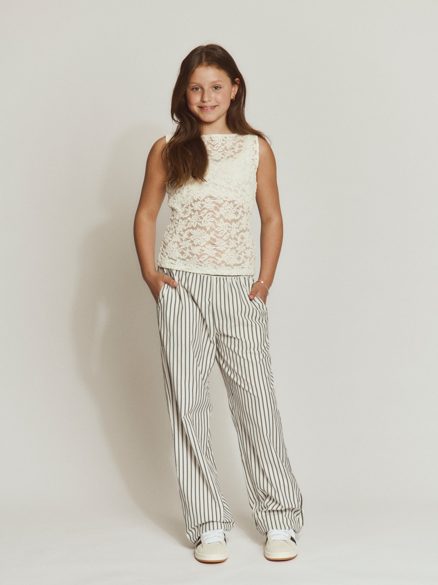 RKDelicia Lace SL Boatneck Top TOP Rosemunde Kids